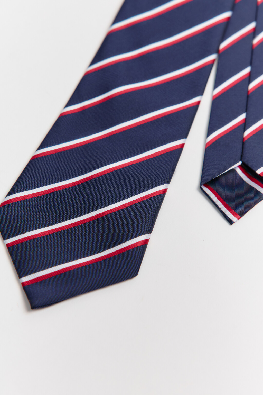 Галстук классический без узла - цвет синий - 5