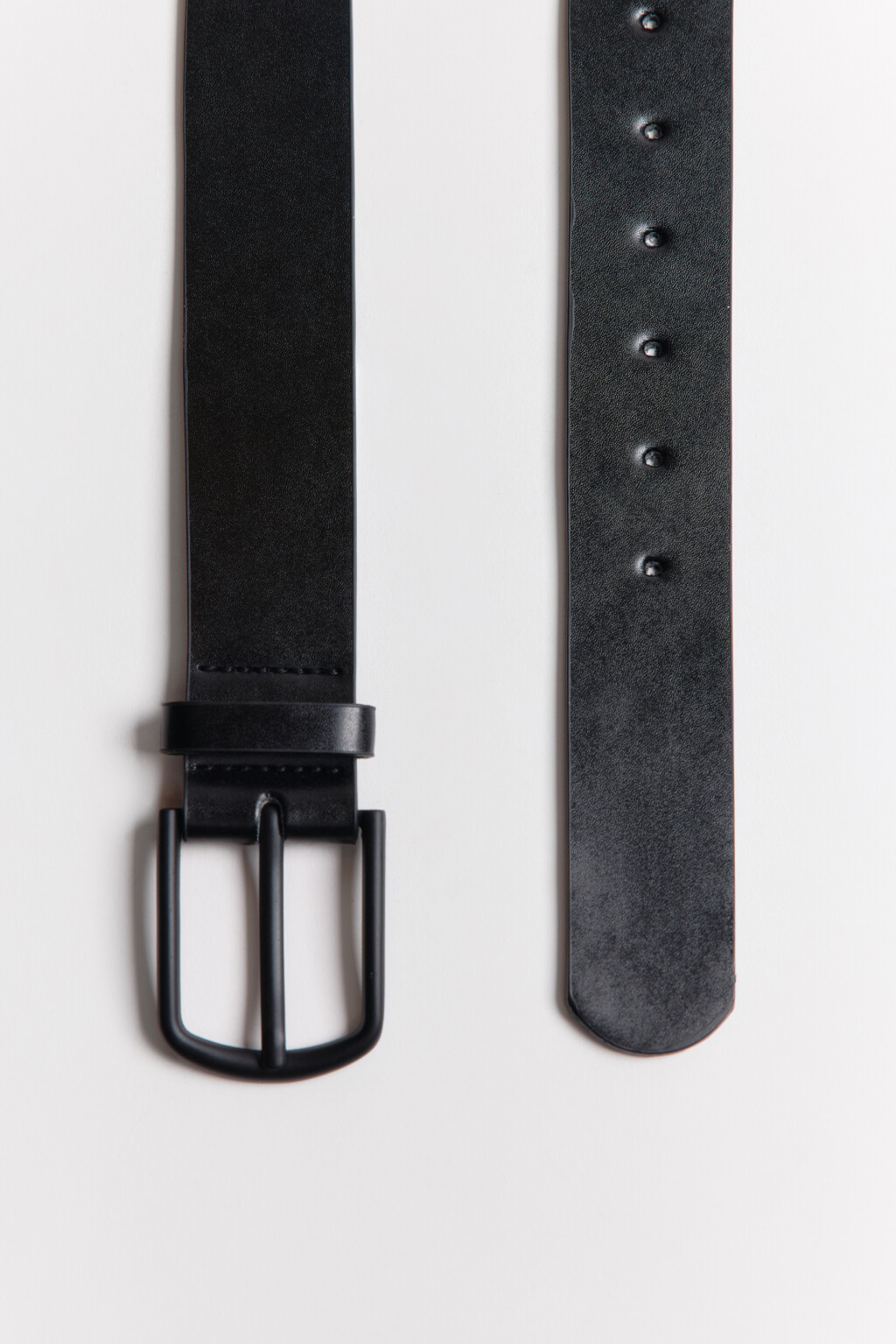 Ремень широкий классический - цвет черный - 4