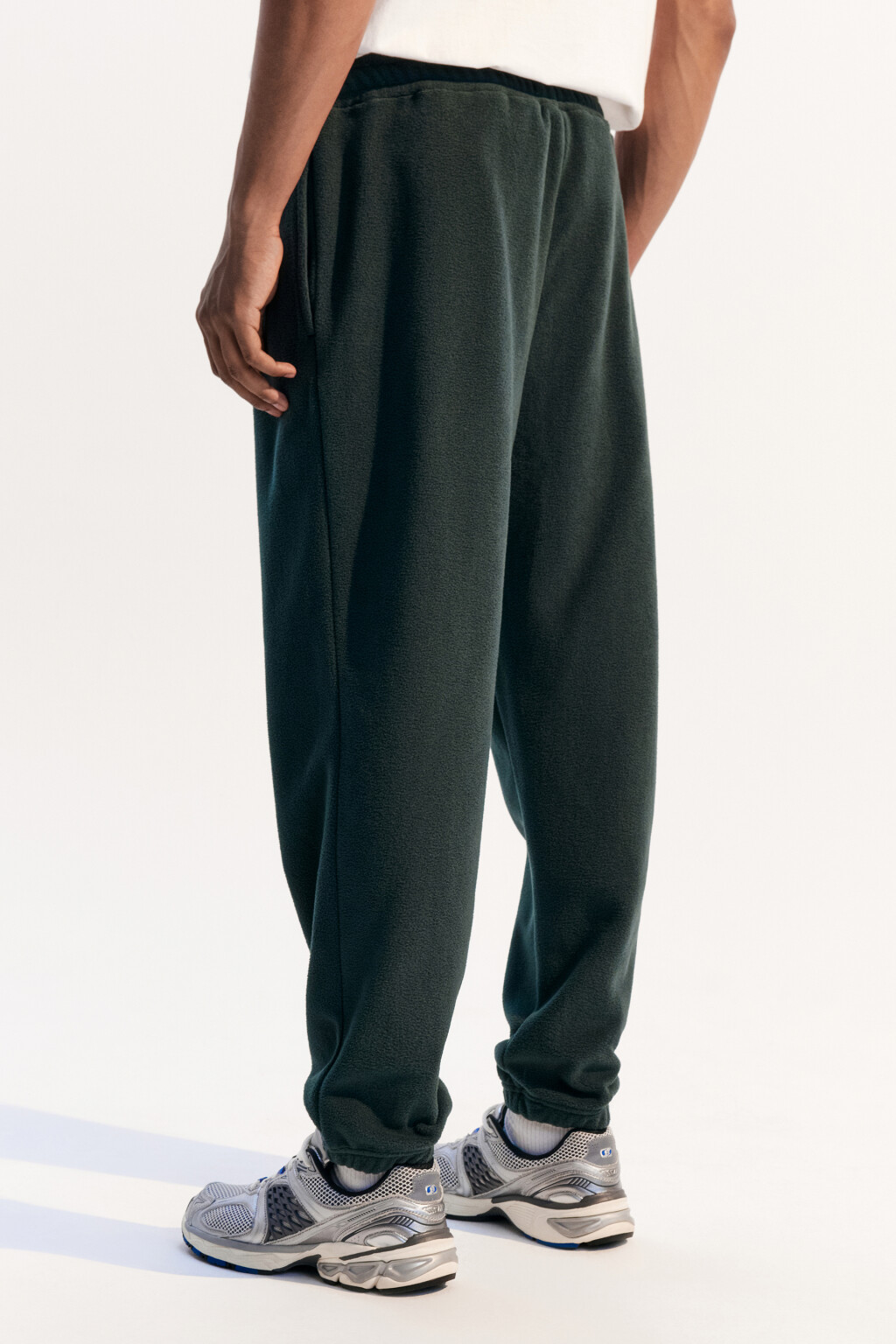 Брюки-джоггеры спортивные - цвет зеленый - 3