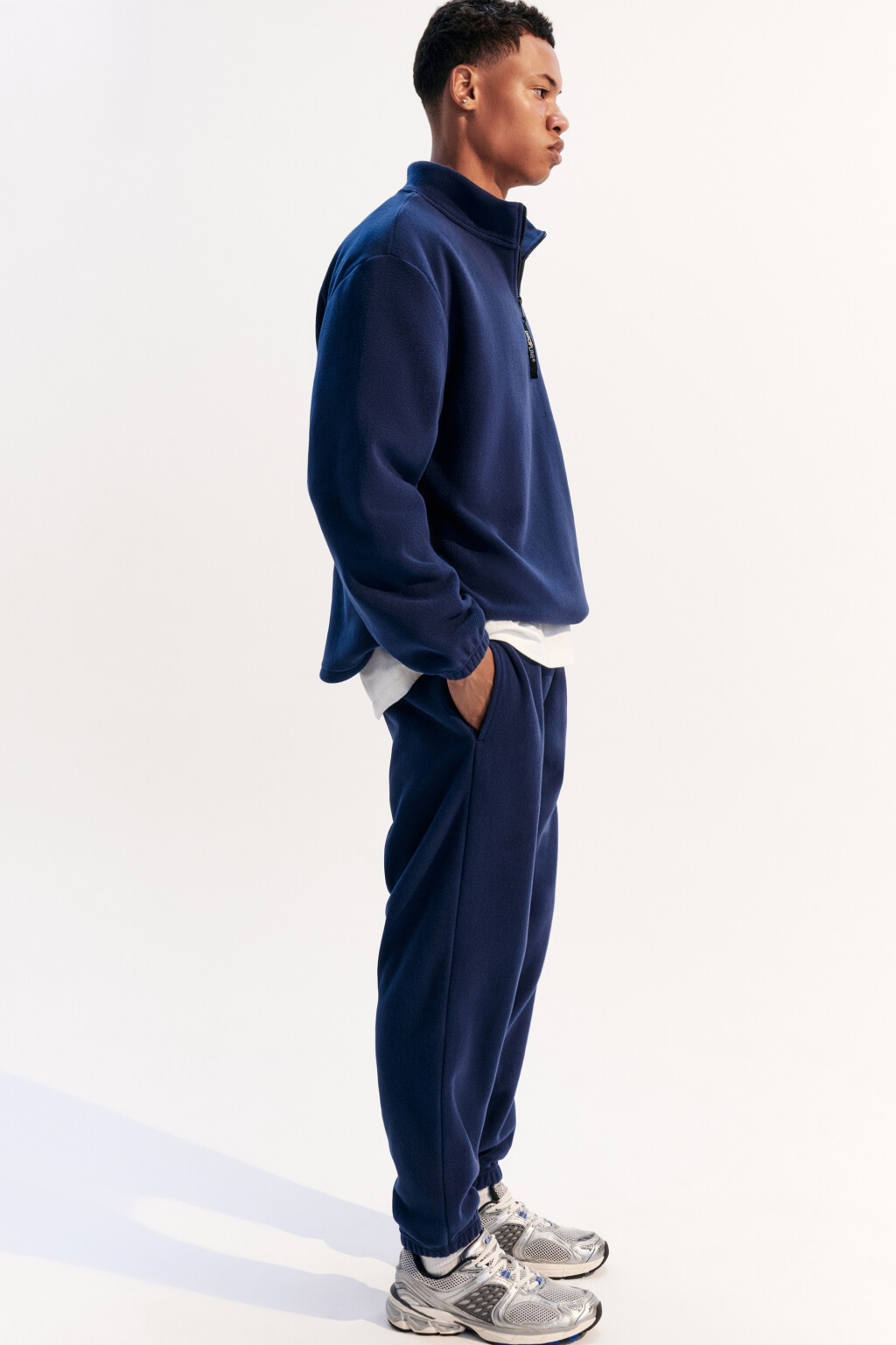 Брюки-джоггеры спортивные - цвет синий - 2