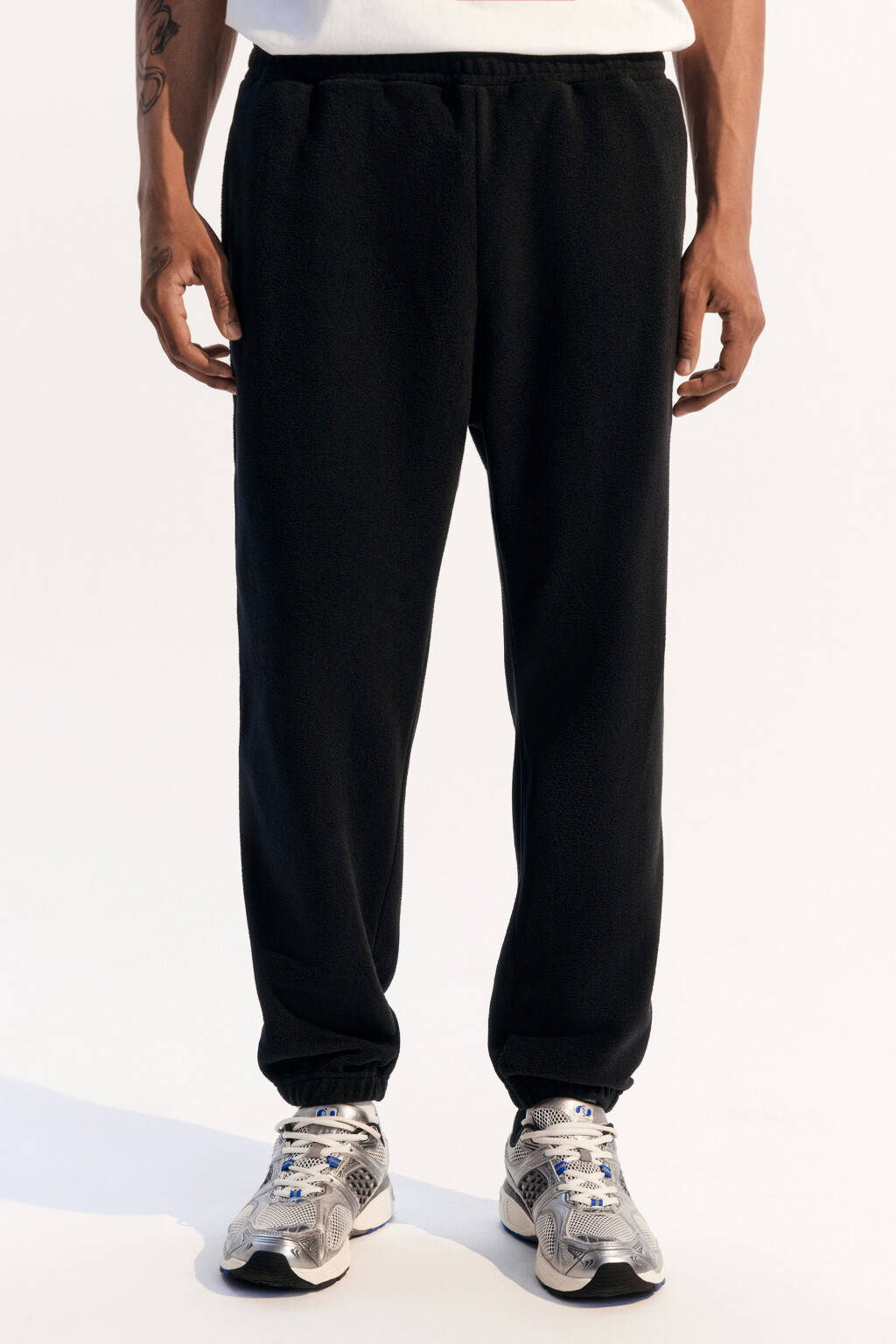 Брюки-джоггеры спортивные - цвет черный - 2