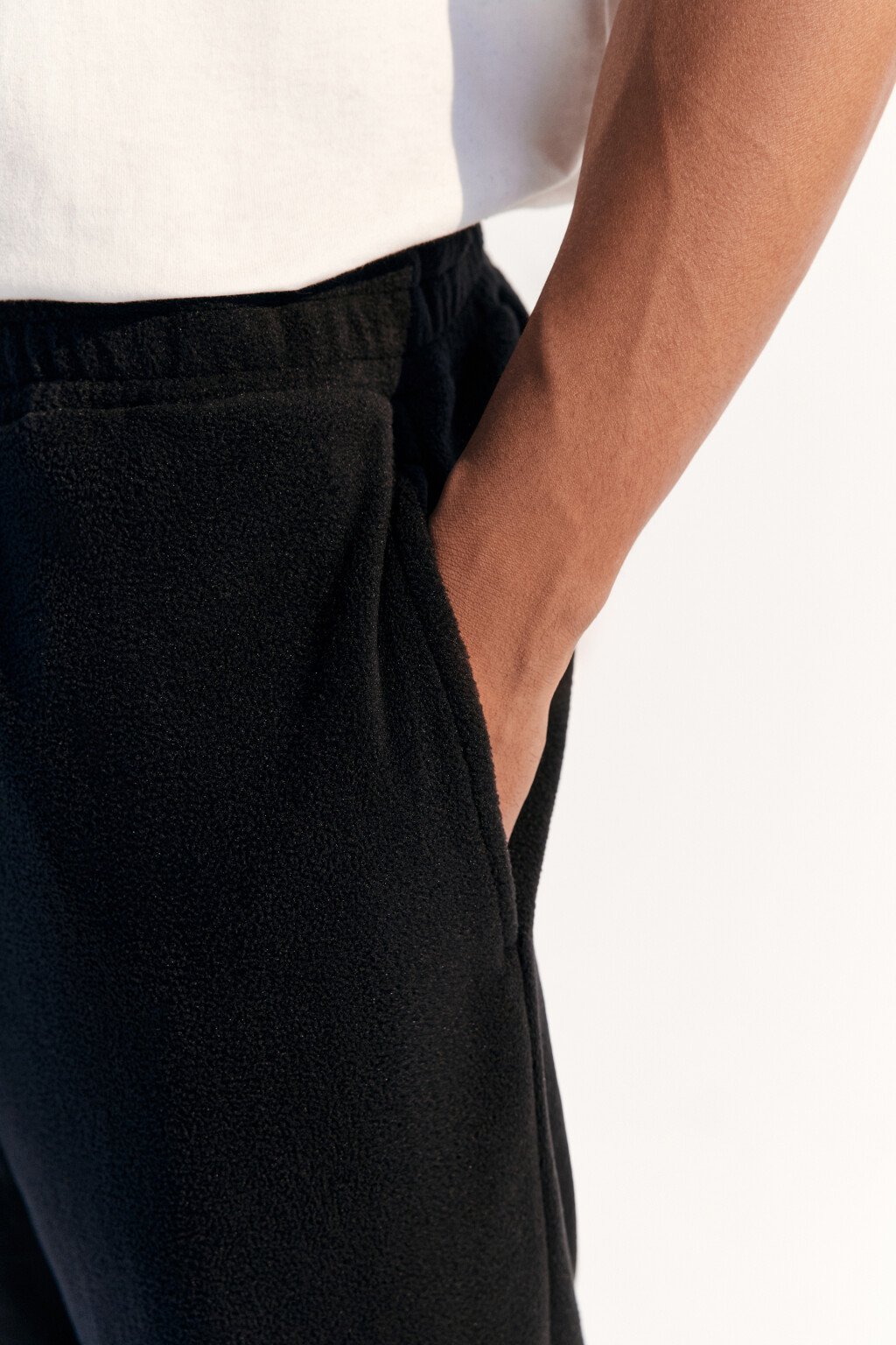 Брюки-джоггеры спортивные - цвет черный - 6