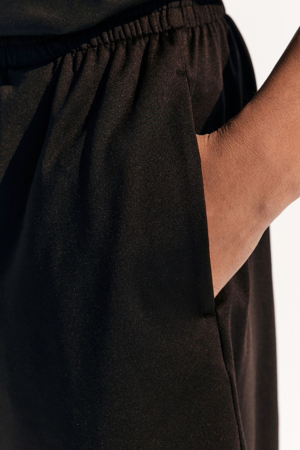 Шорты спортивные с надписью - цвет черный - 6