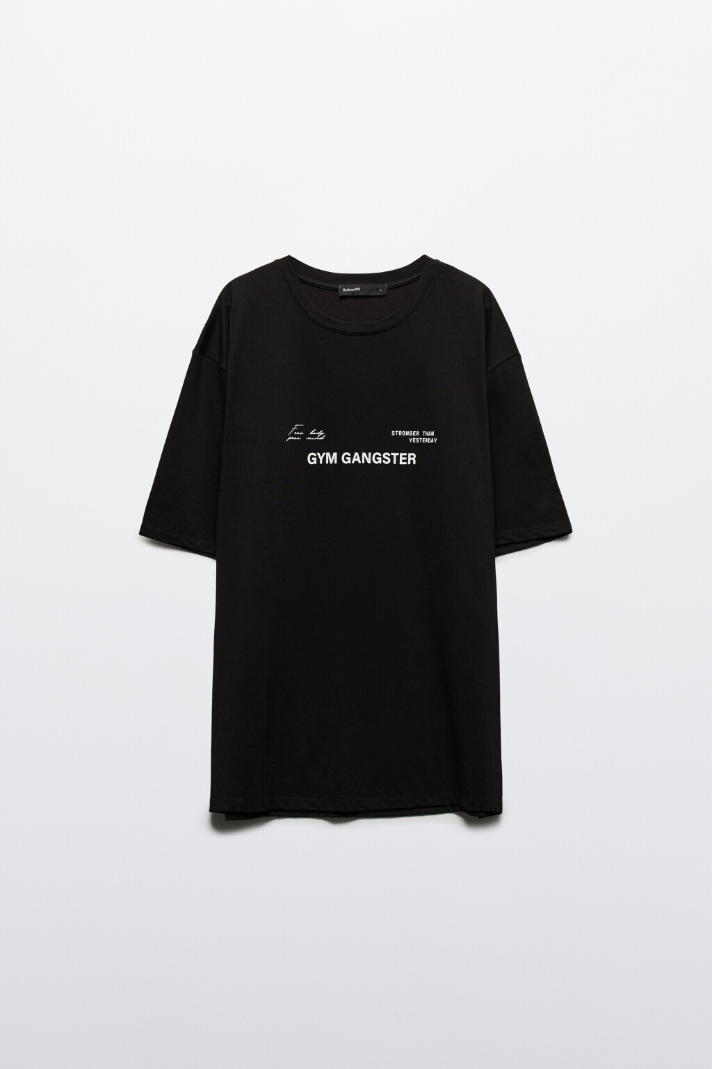 Футболка спортивная из сетки с принтом - цвет черный - 8