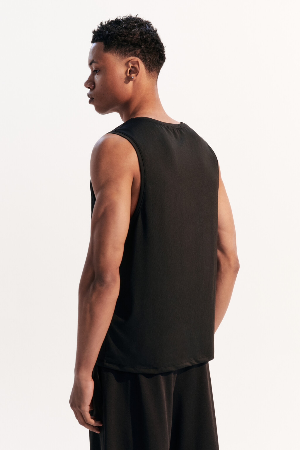 Майка спортивная с надписью - цвет черный - 4