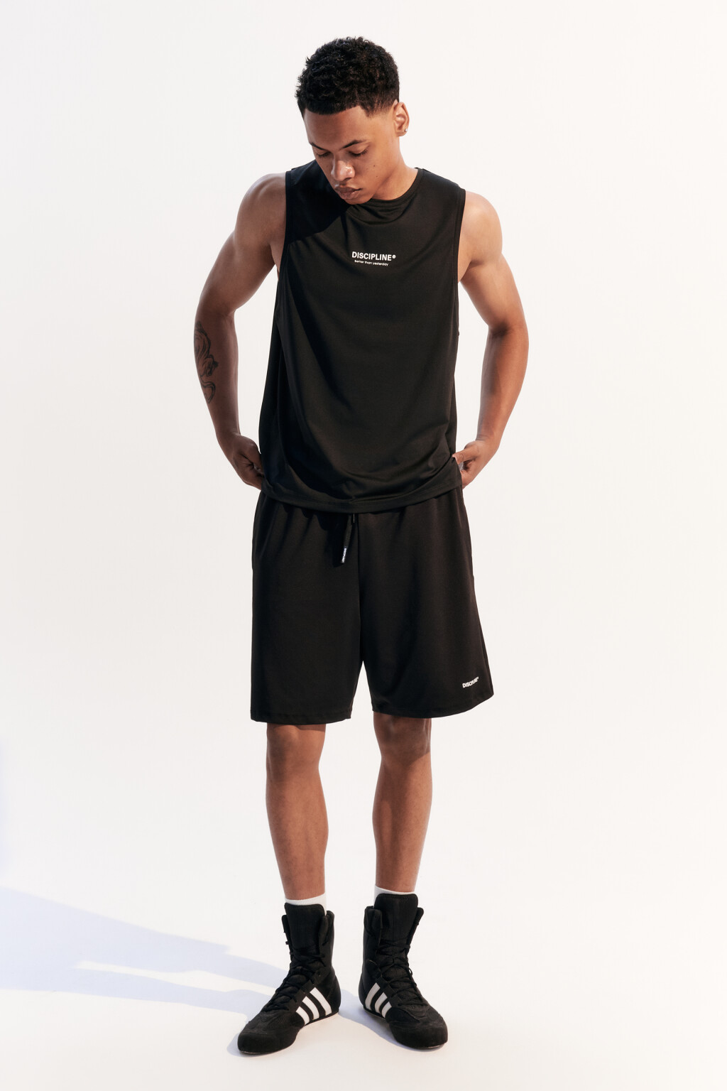 Майка спортивная с надписью - цвет черный - 5