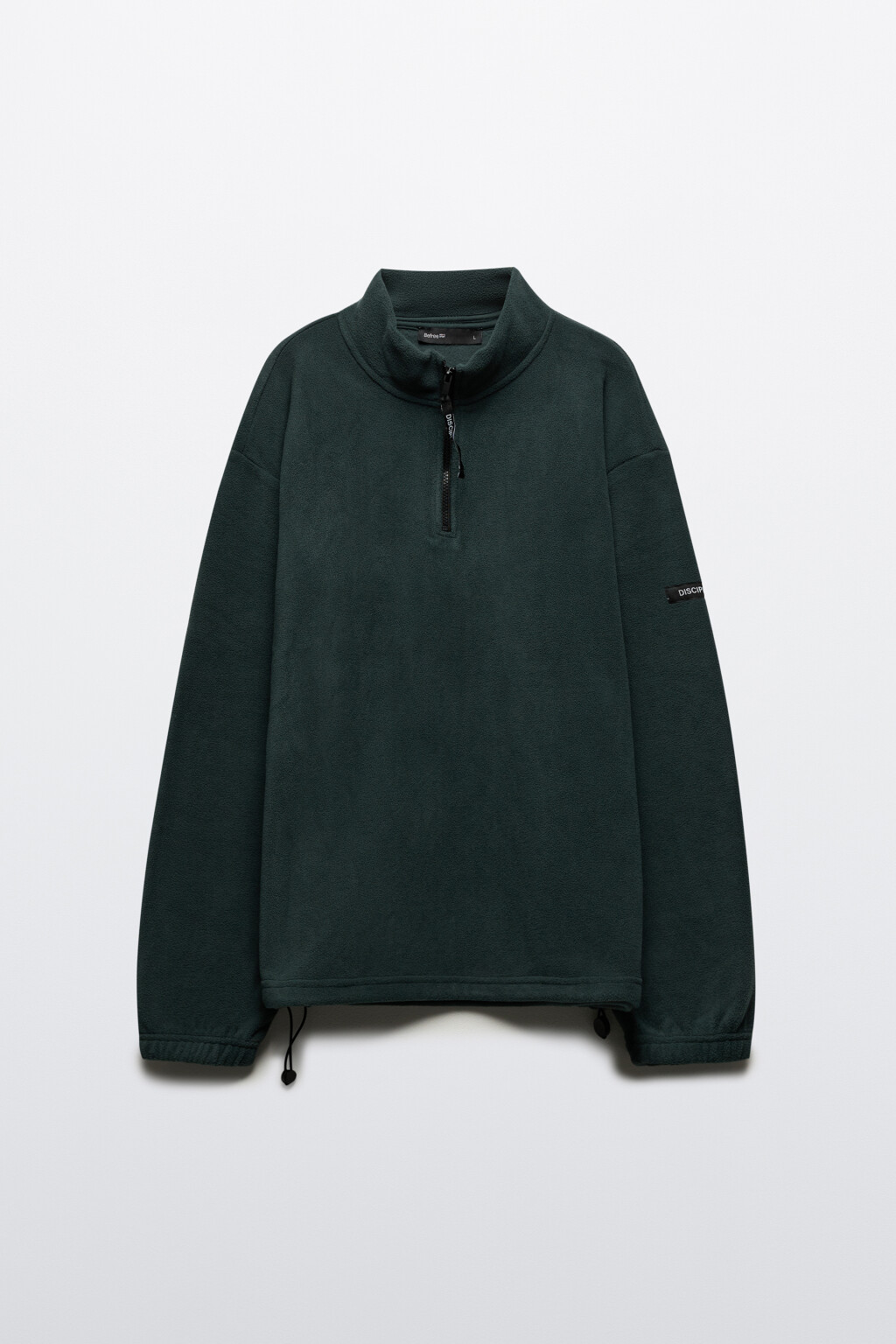 Толстовка half zip из флиса - цвет зеленый - 8