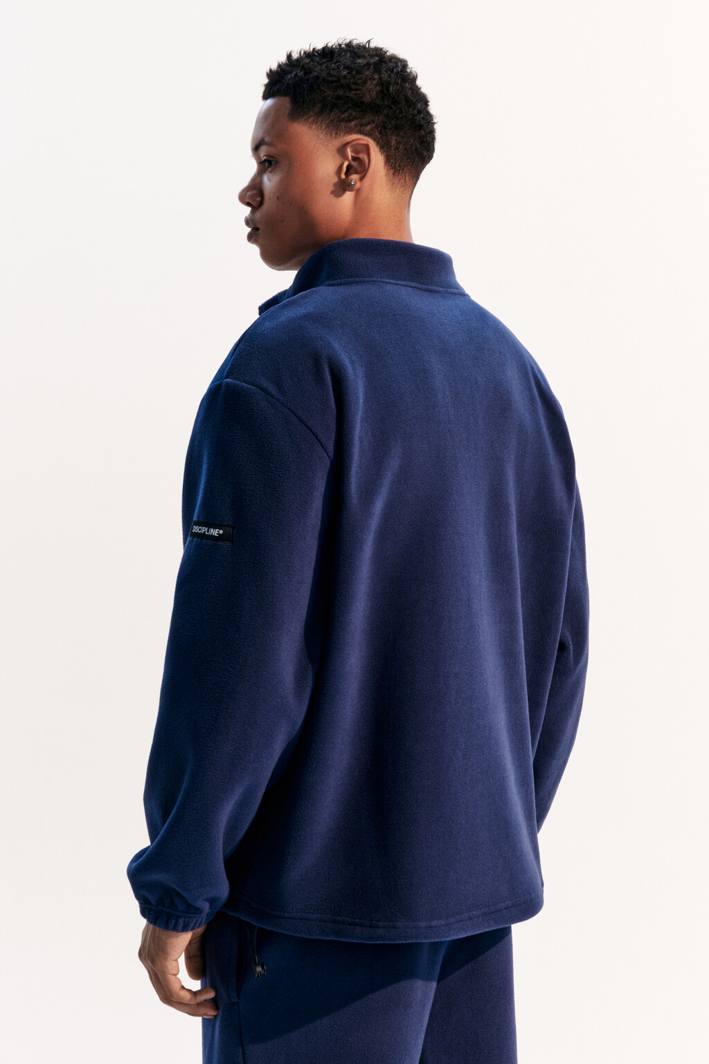 Толстовка half zip из флиса - цвет синий - 3