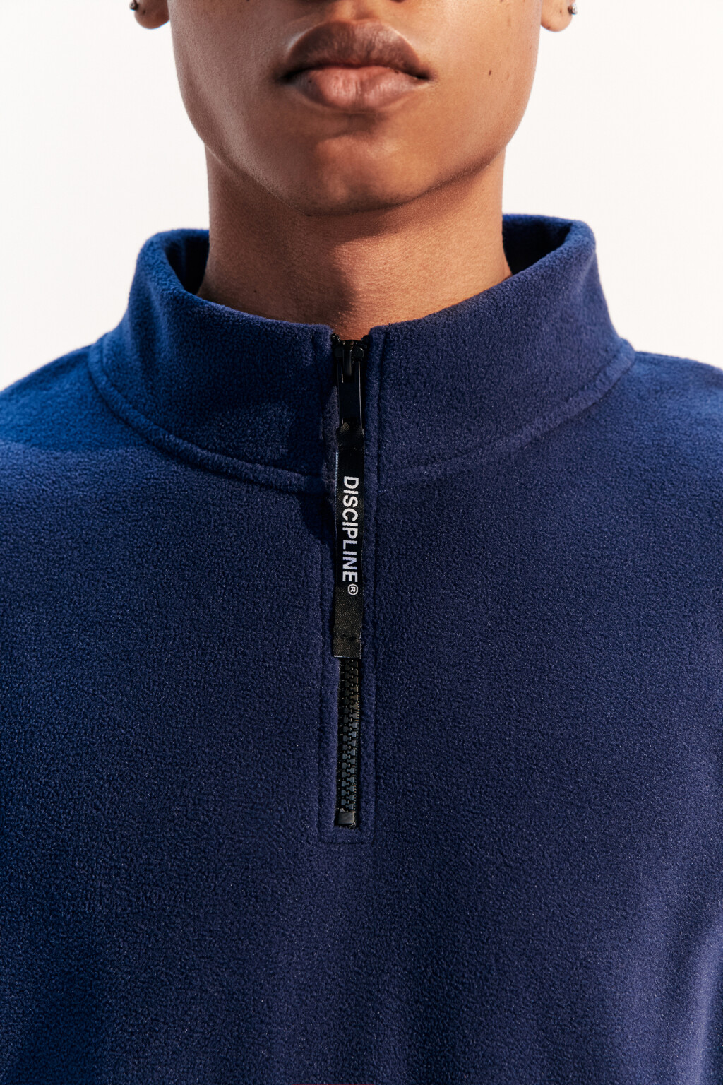 Толстовка half zip из флиса - цвет синий - 5