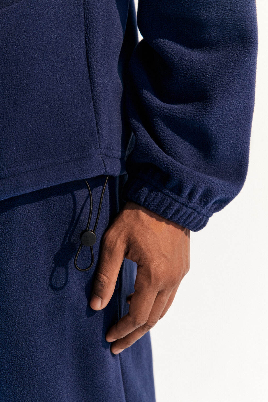 Толстовка half zip из флиса - цвет синий - 6