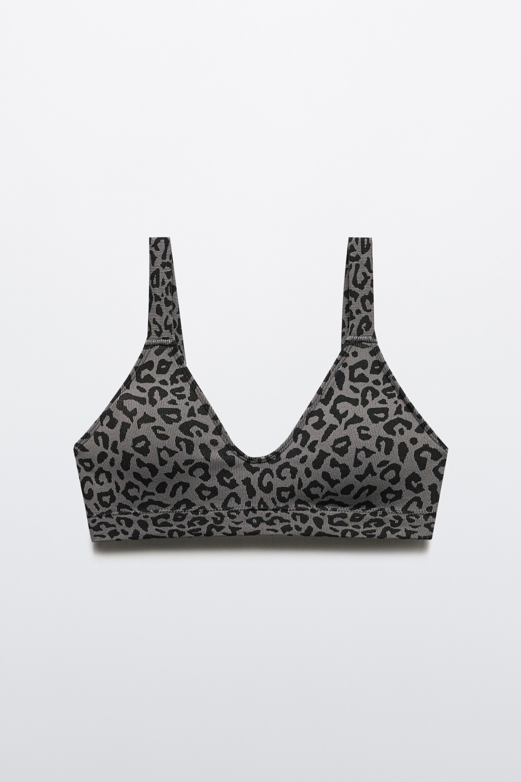 Бюстгальтер-топ с леопардовым принтом - цвет серый - 5
