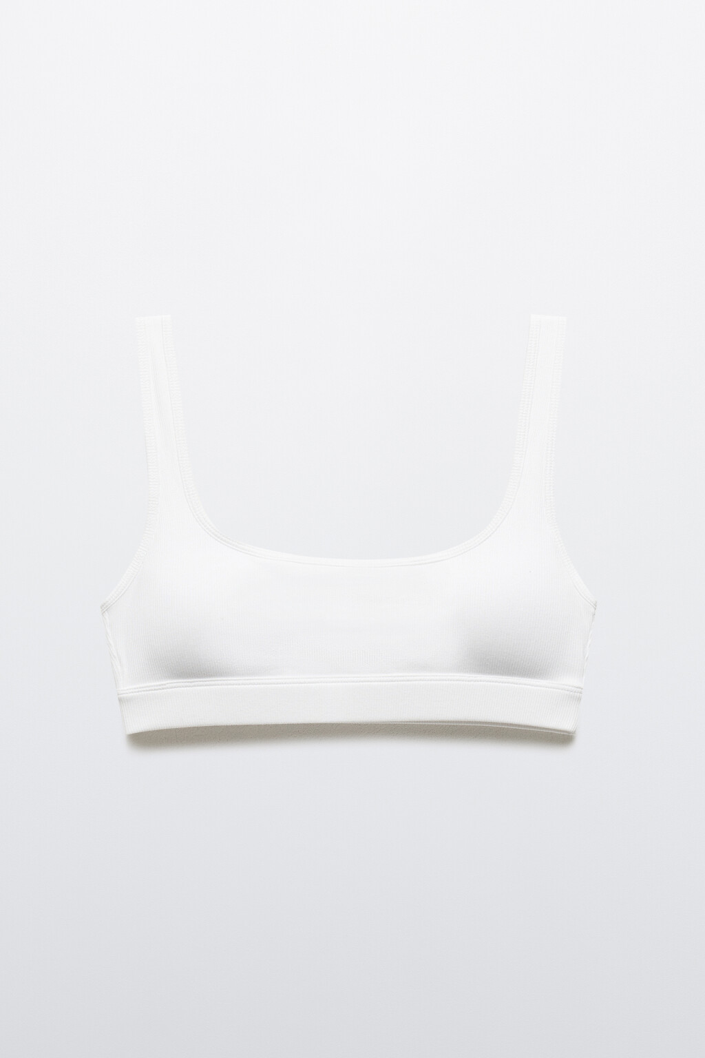 Бюстгальтер-топ из трикотажа - цвет белый - 6