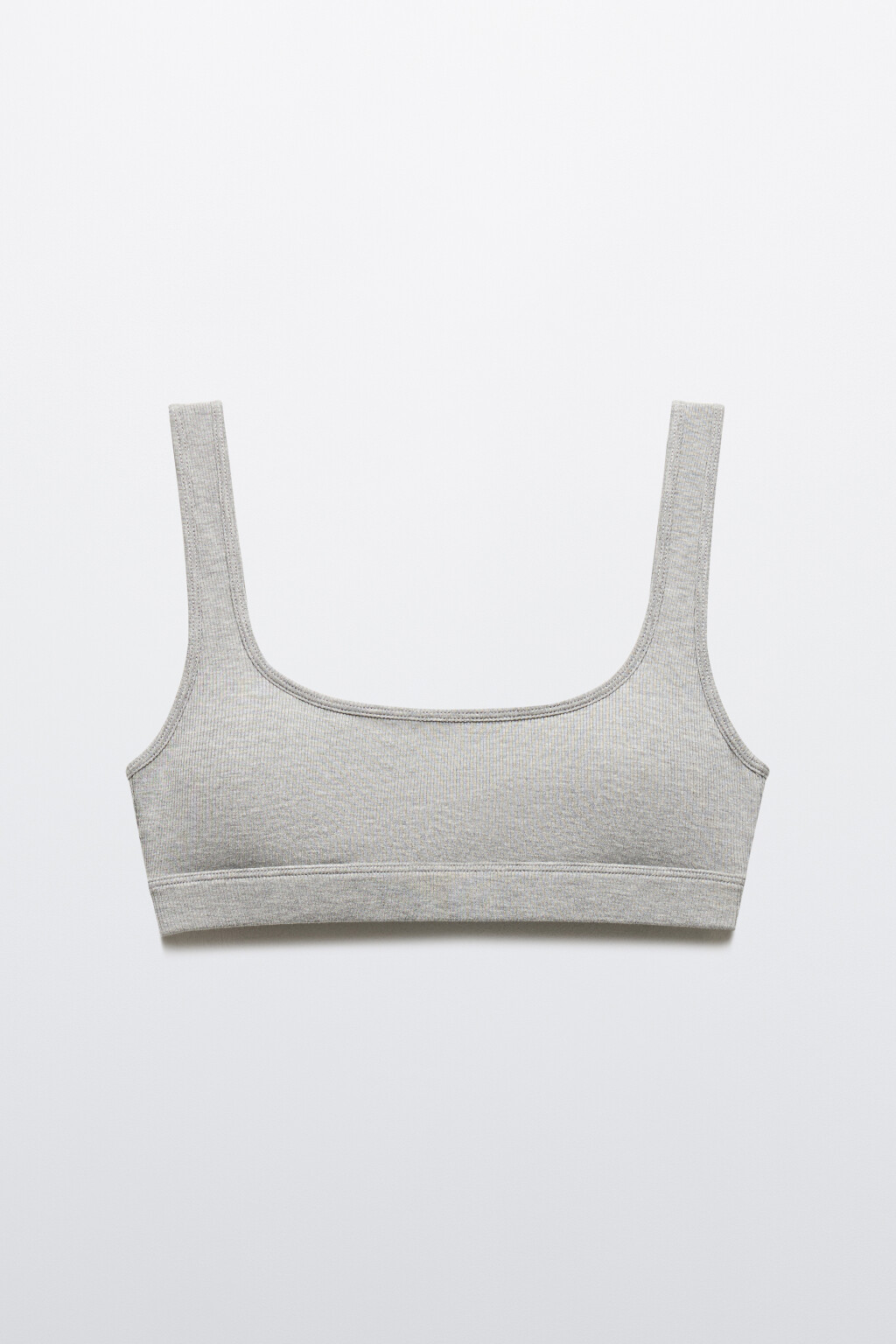 Бюстгальтер-топ из трикотажа - цвет серый - 5