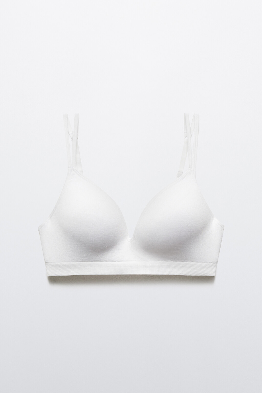 Бюстгальтер-бра базовый с пуш-ап - цвет белый - 5