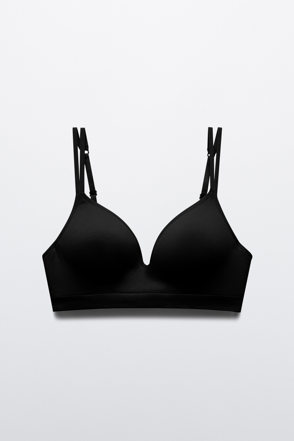 Бюстгальтер-бра базовый с пуш-ап - цвет черный - 5
