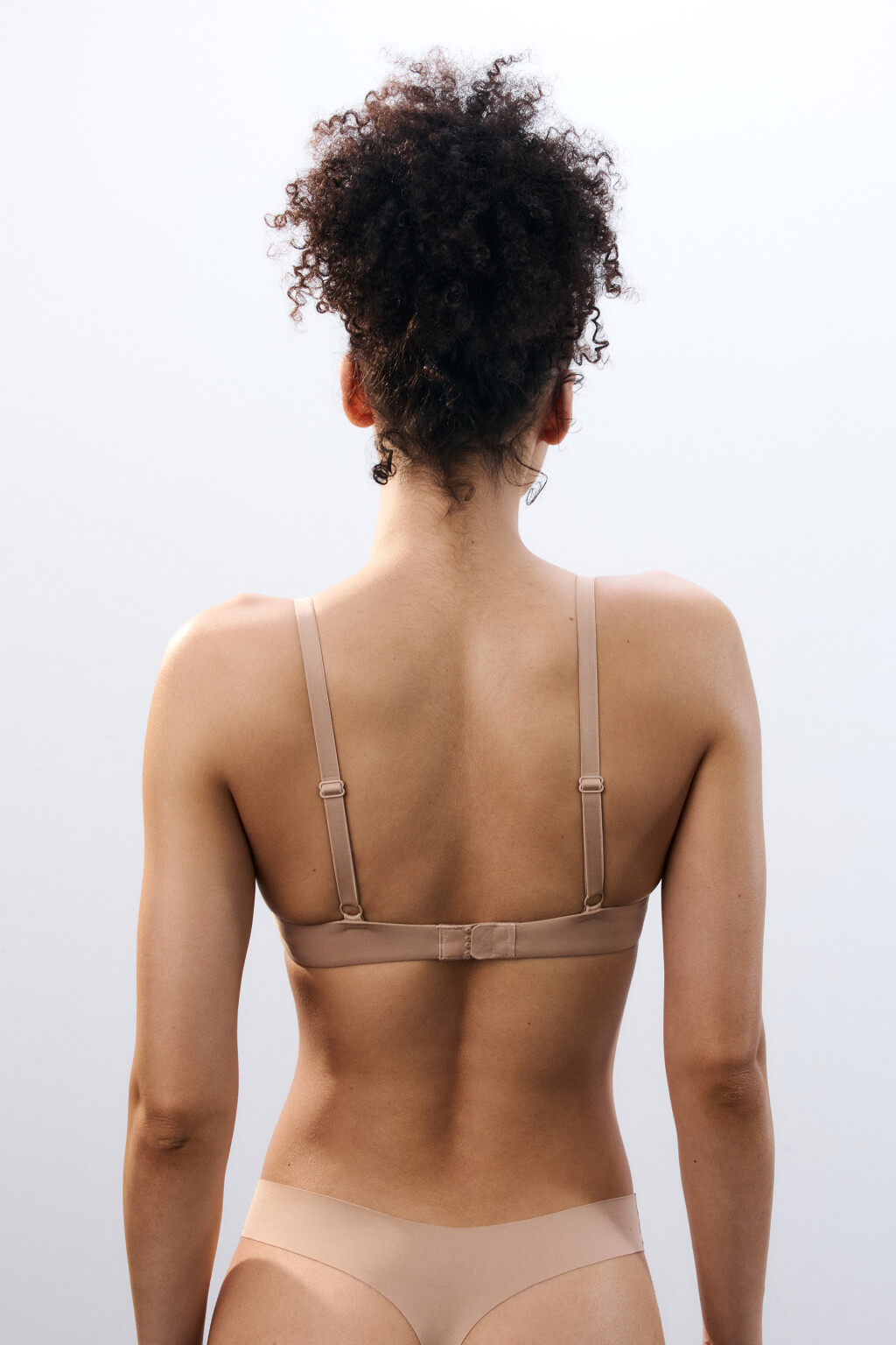 Бюстгальтер-бра базовый с пуш-ап - цвет бежевый - 3