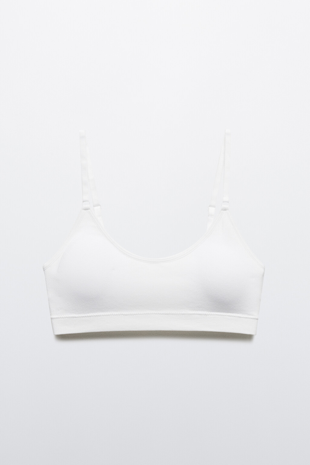 Бюстгальтер-топ бесшовный базовый - цвет белый - 5