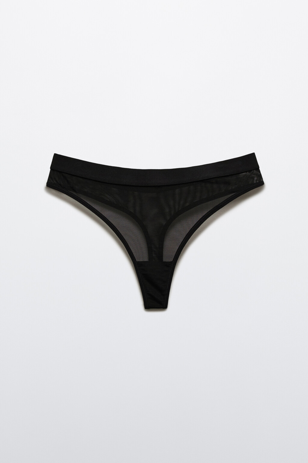 Трусы-стринги из сетки - цвет черный - 5