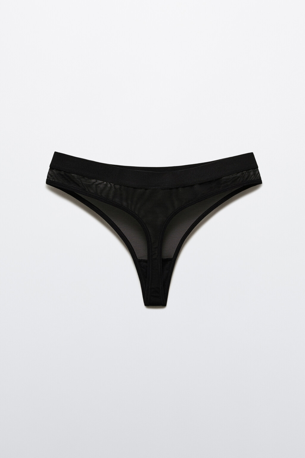 Трусы-стринги из сетки - цвет черный - 6