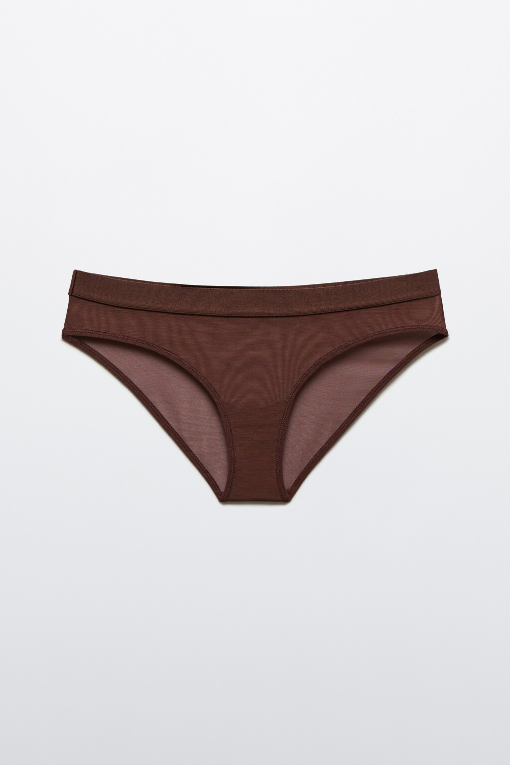 Трусы-слипы из сетки - цвет коричневый - 5