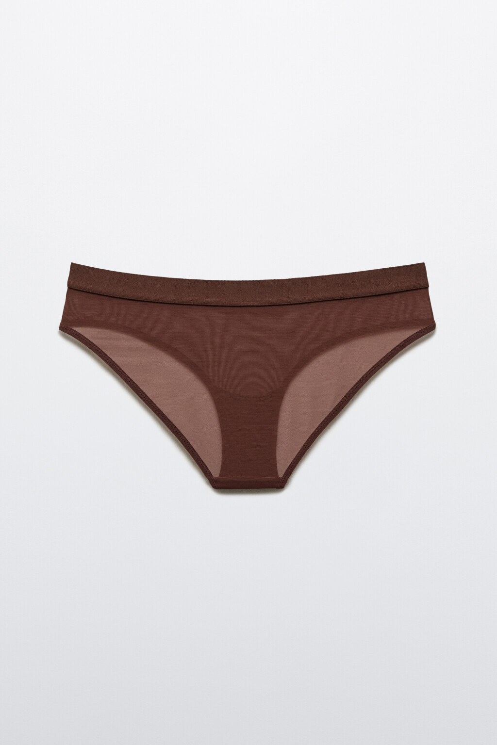 Трусы-слипы из сетки - цвет коричневый - 6