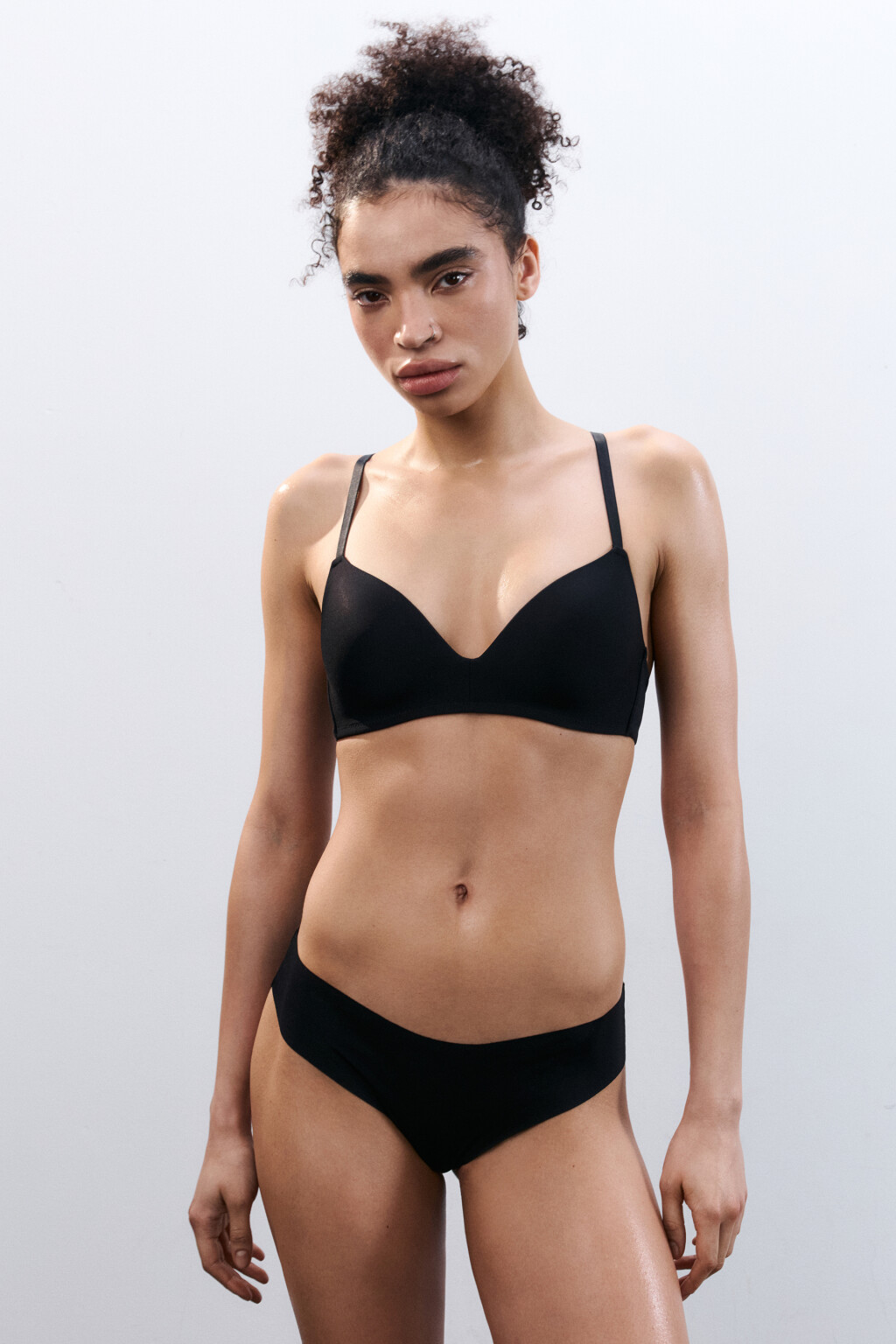 Трусы-слипы базовые - цвет черный - 5