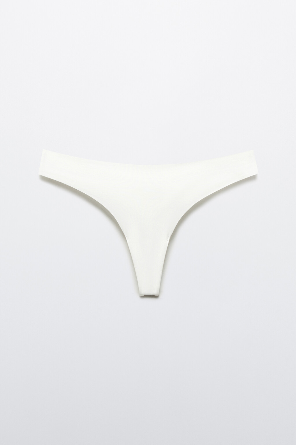 Трусы-стринги базовые - цвет белый - 1