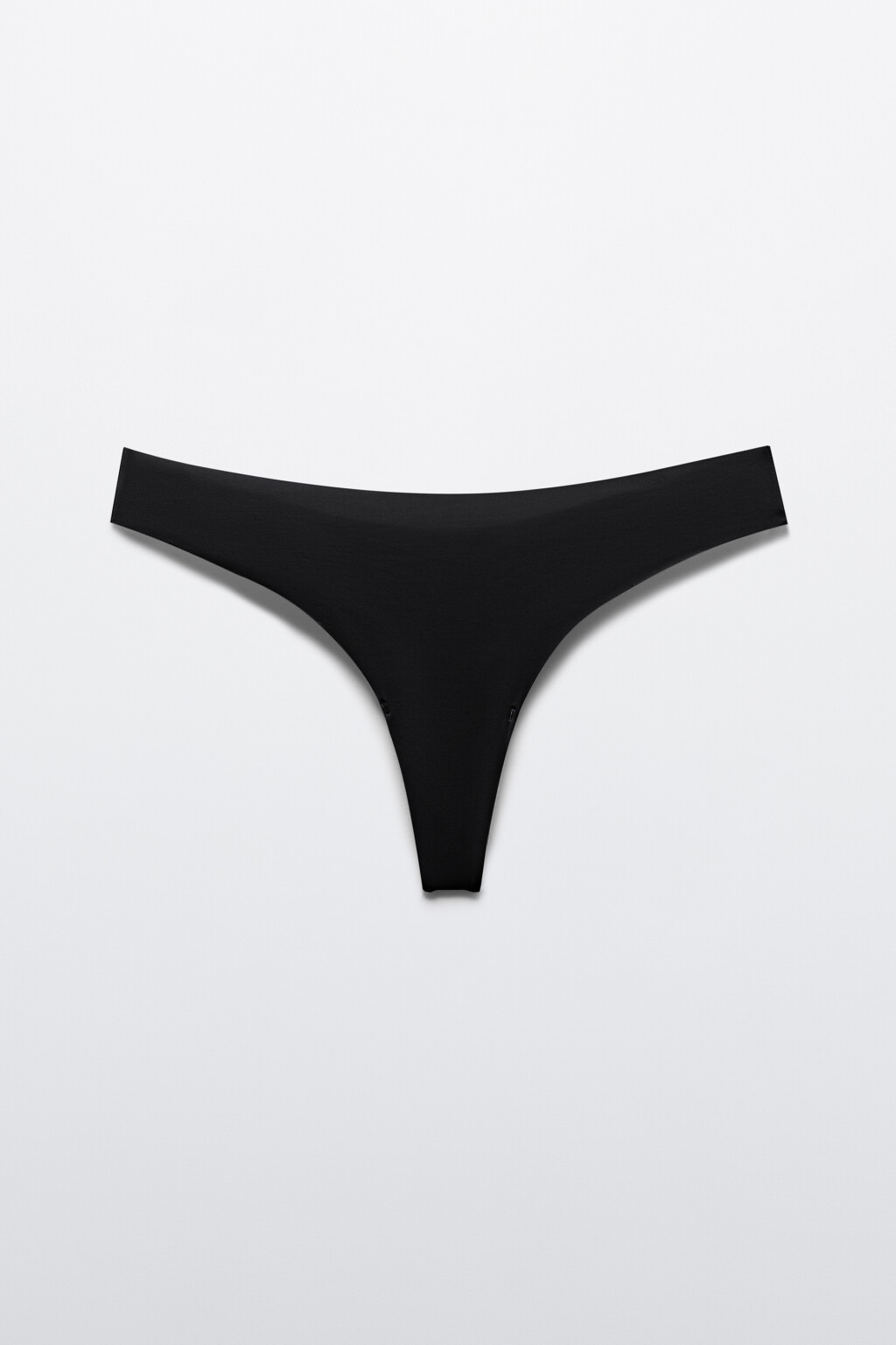 Трусы-стринги базовые - цвет черный - 5