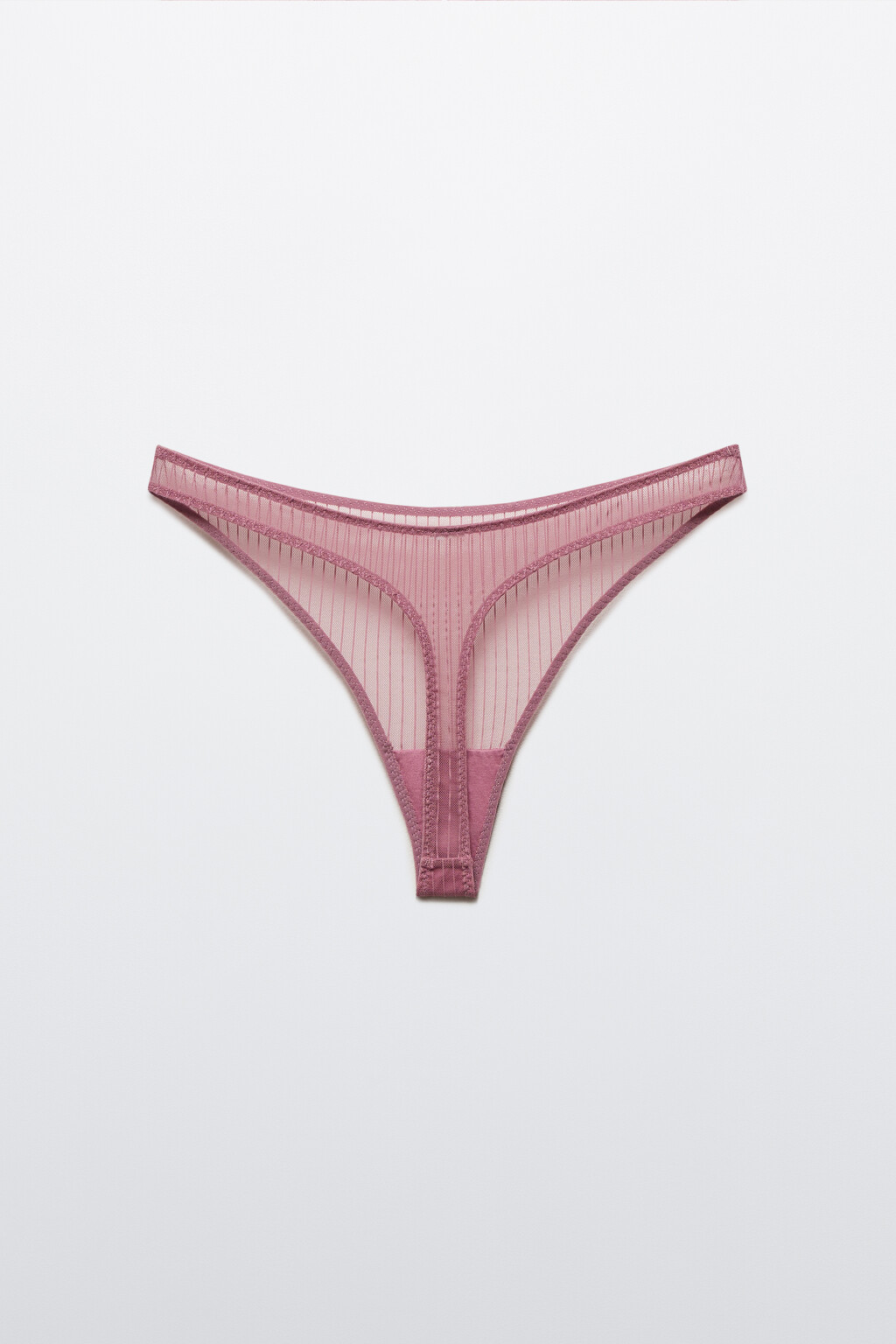 Трусы-стринги из тонкой сетки - цвет розовый - 6