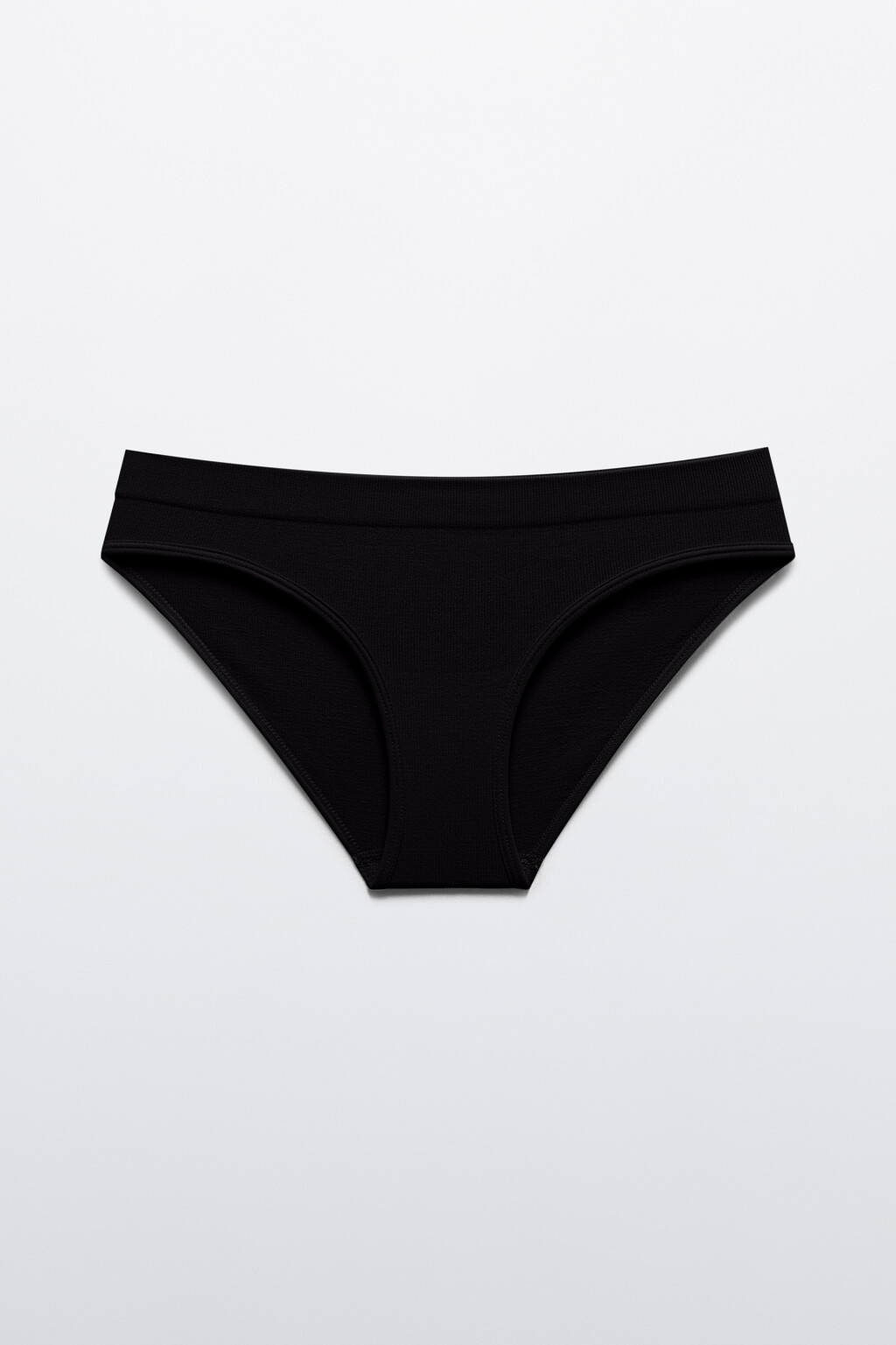 Трусы-слипы бесшовные базовые - цвет черный - 5