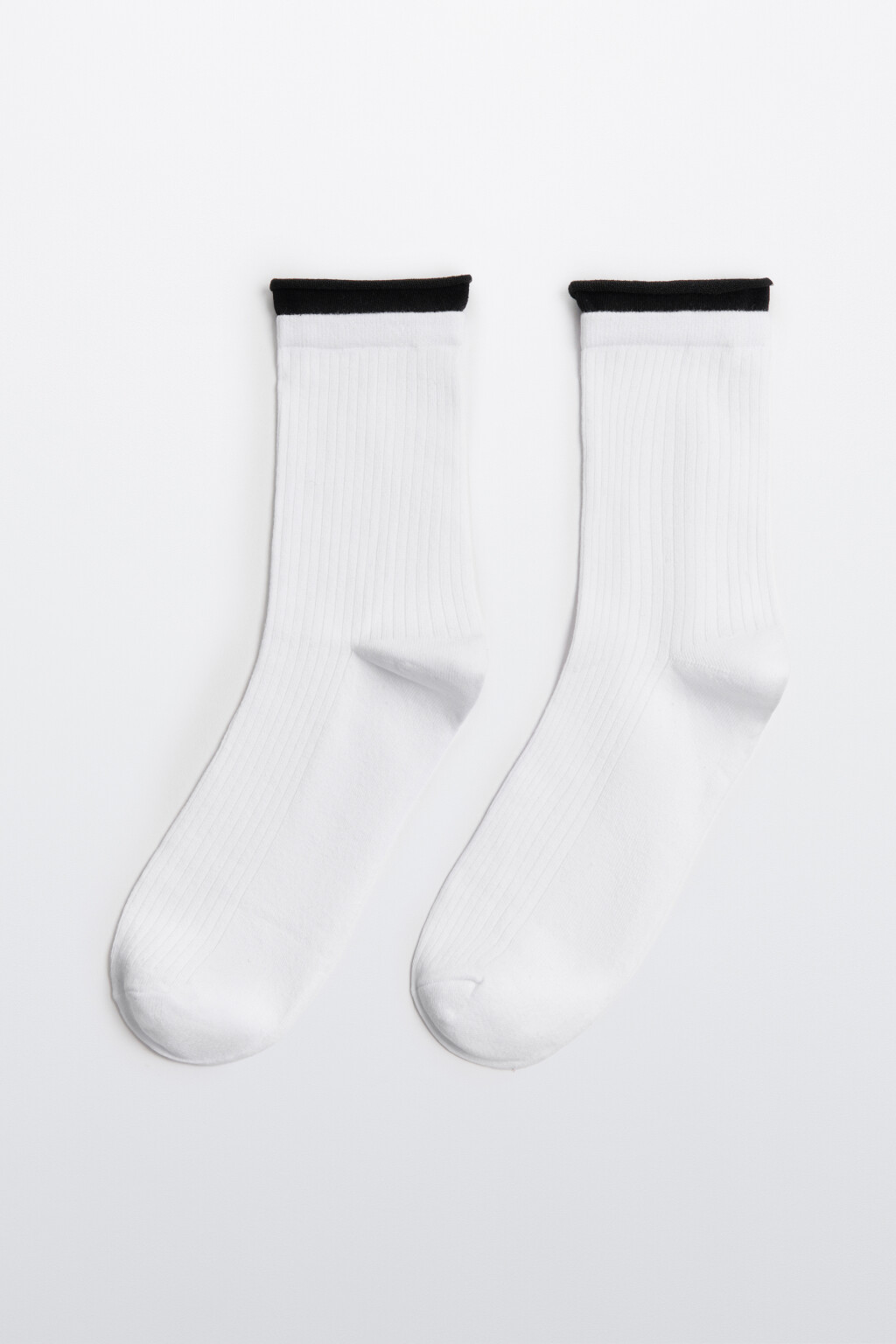 Носки с имитацией второго слоя - цвет белый - 1