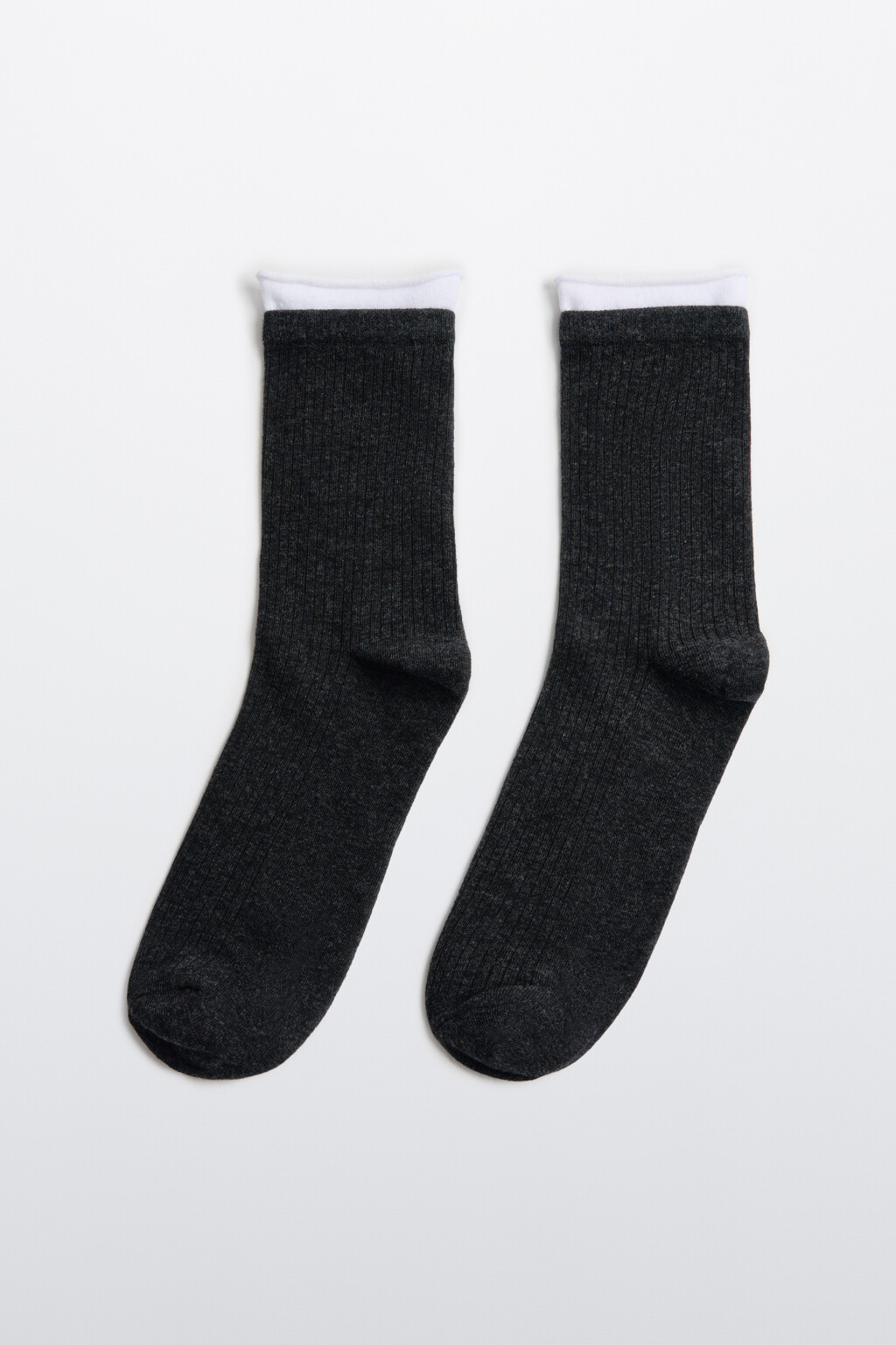 Носки с имитацией второго слоя - цвет серый - 1