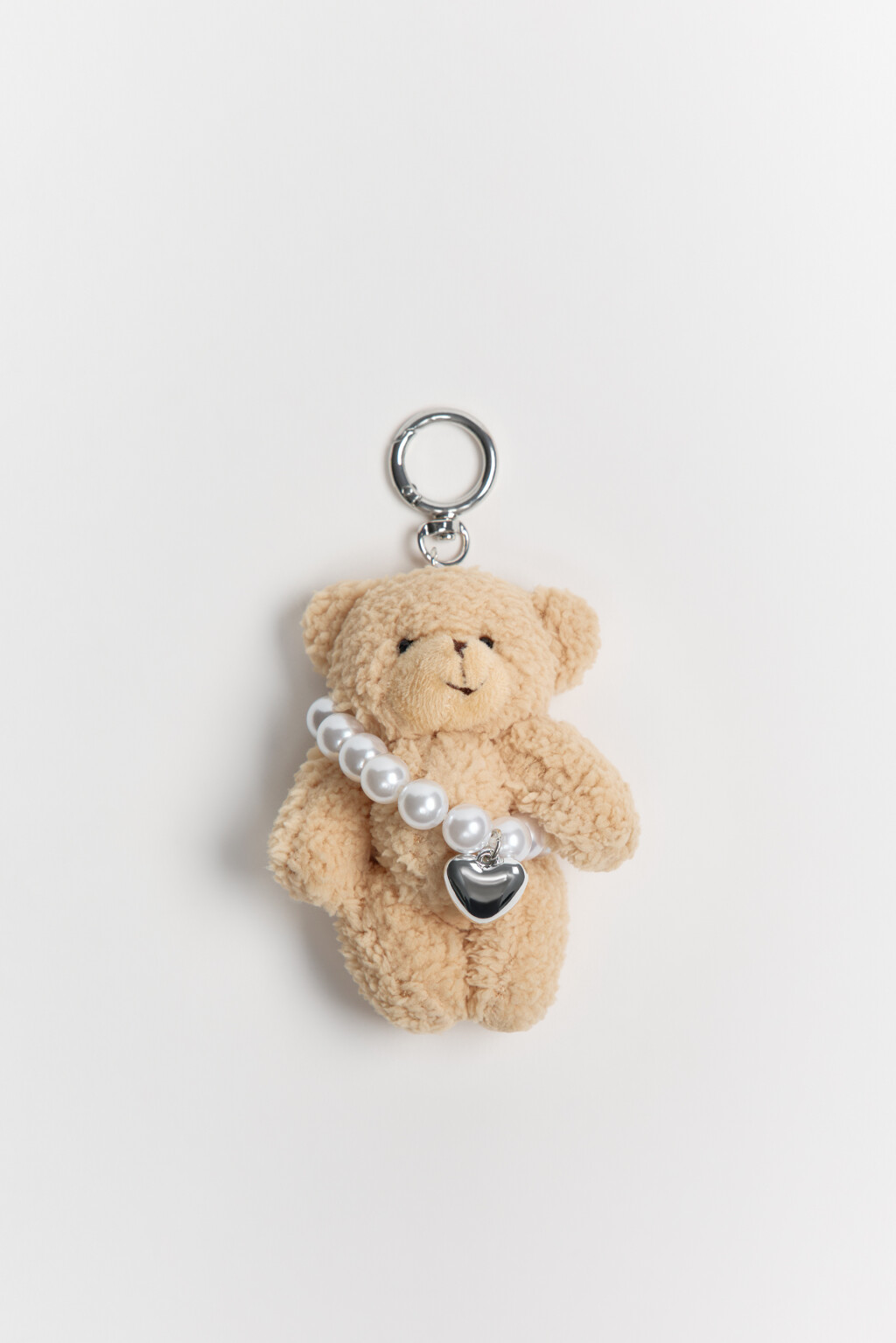 Брелок-медвежонок с обвесом - цвет белый - 2