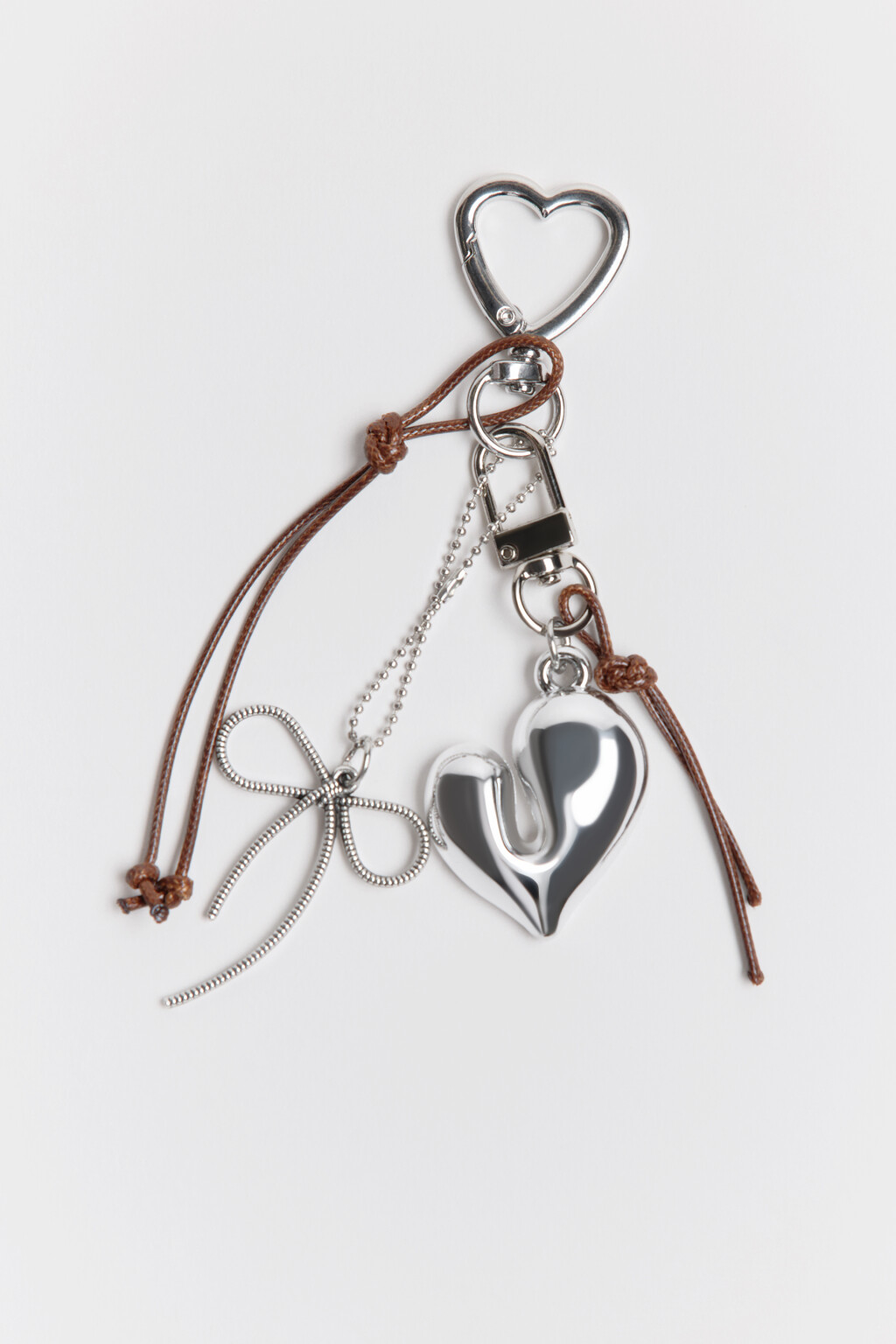 Брелок-обвес с сердечками и бантиками - цвет мультиколор - 1