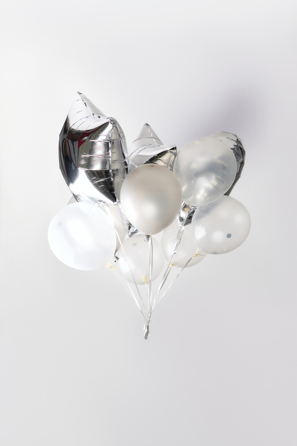 Набор воздушных шаров для праздника - цвет серый - 1