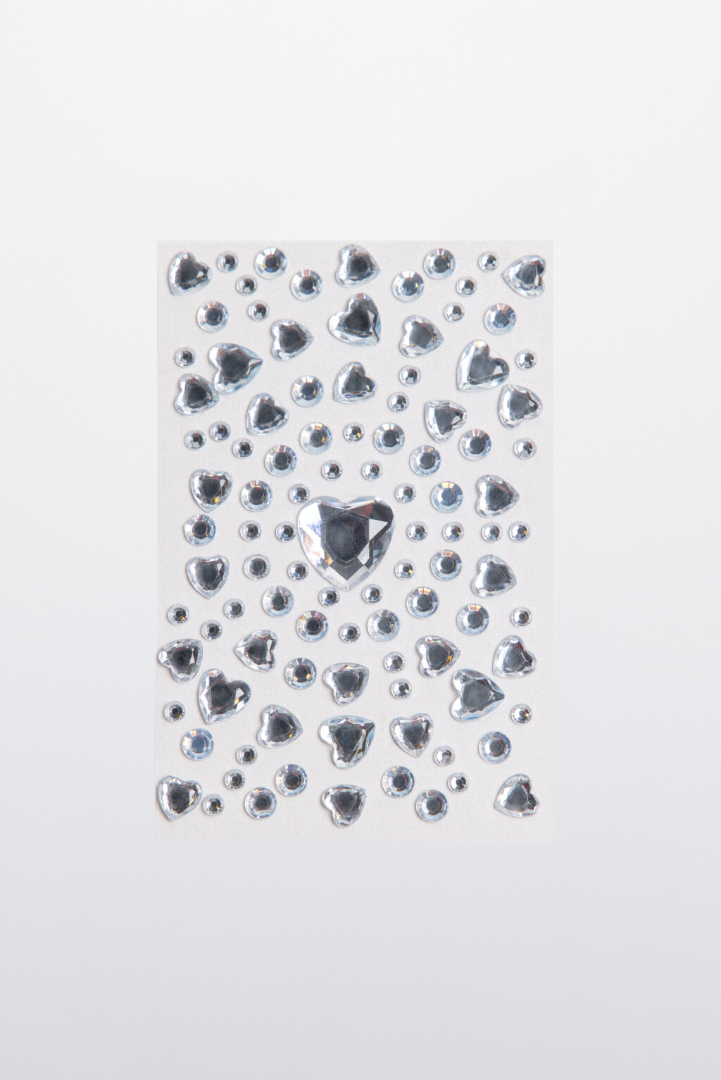 Набор наклеек-страз для тела - цвет серый - 1