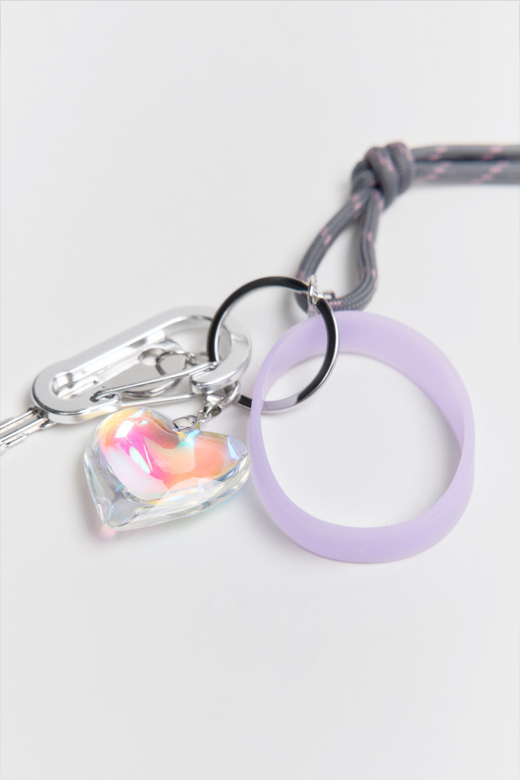 Брелок-обвес с сердечком - цвет мультиколор - 2