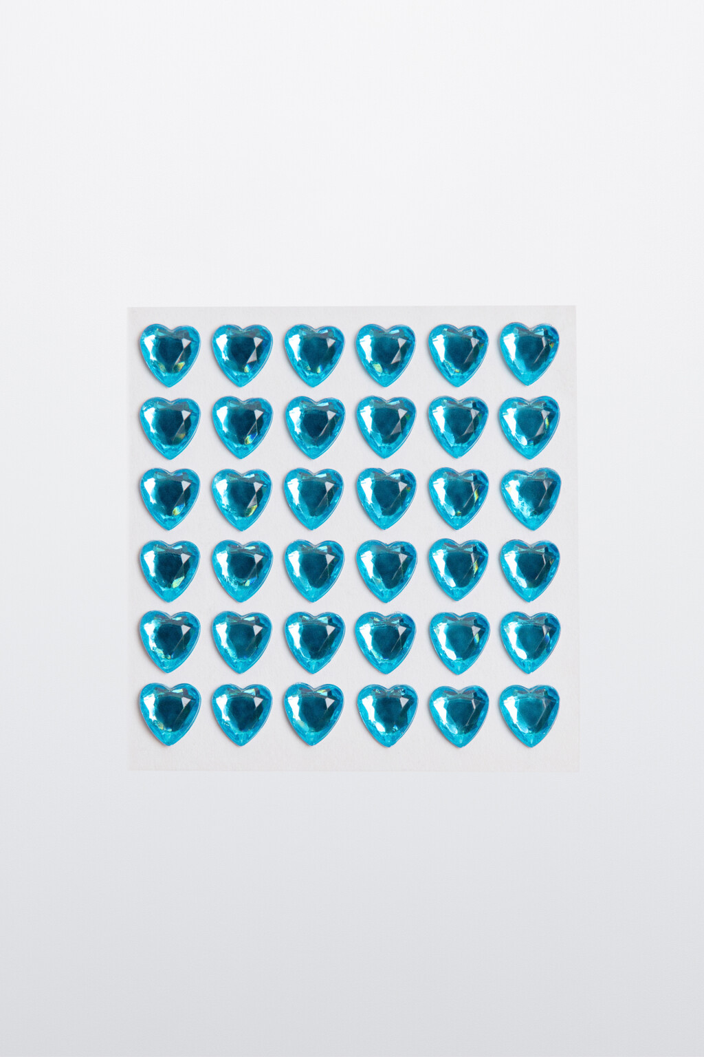Набор наклеек-страз для тела - цвет голубой - 1