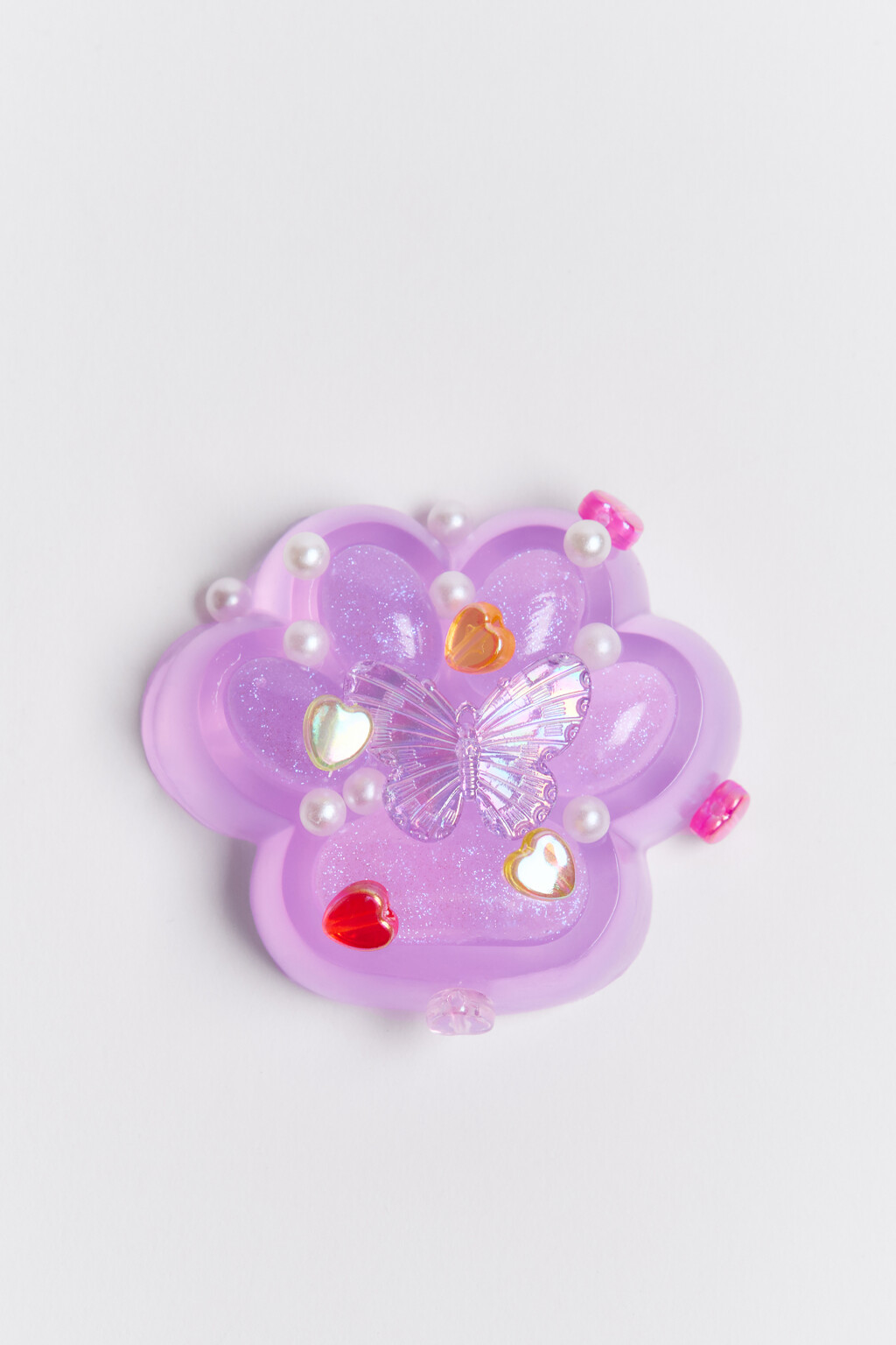 Сквиш-антистресс с бусинами - цвет розовый - 1