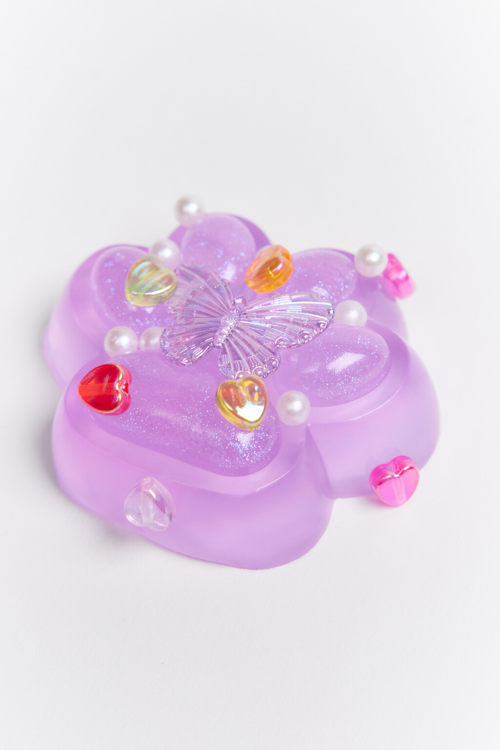 Сквиш-антистресс с бусинами - цвет розовый - 2