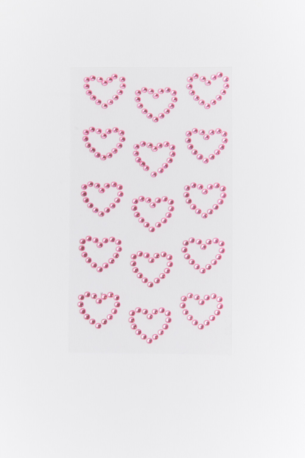 Набор наклеек-страз для тела - цвет розовый - 1