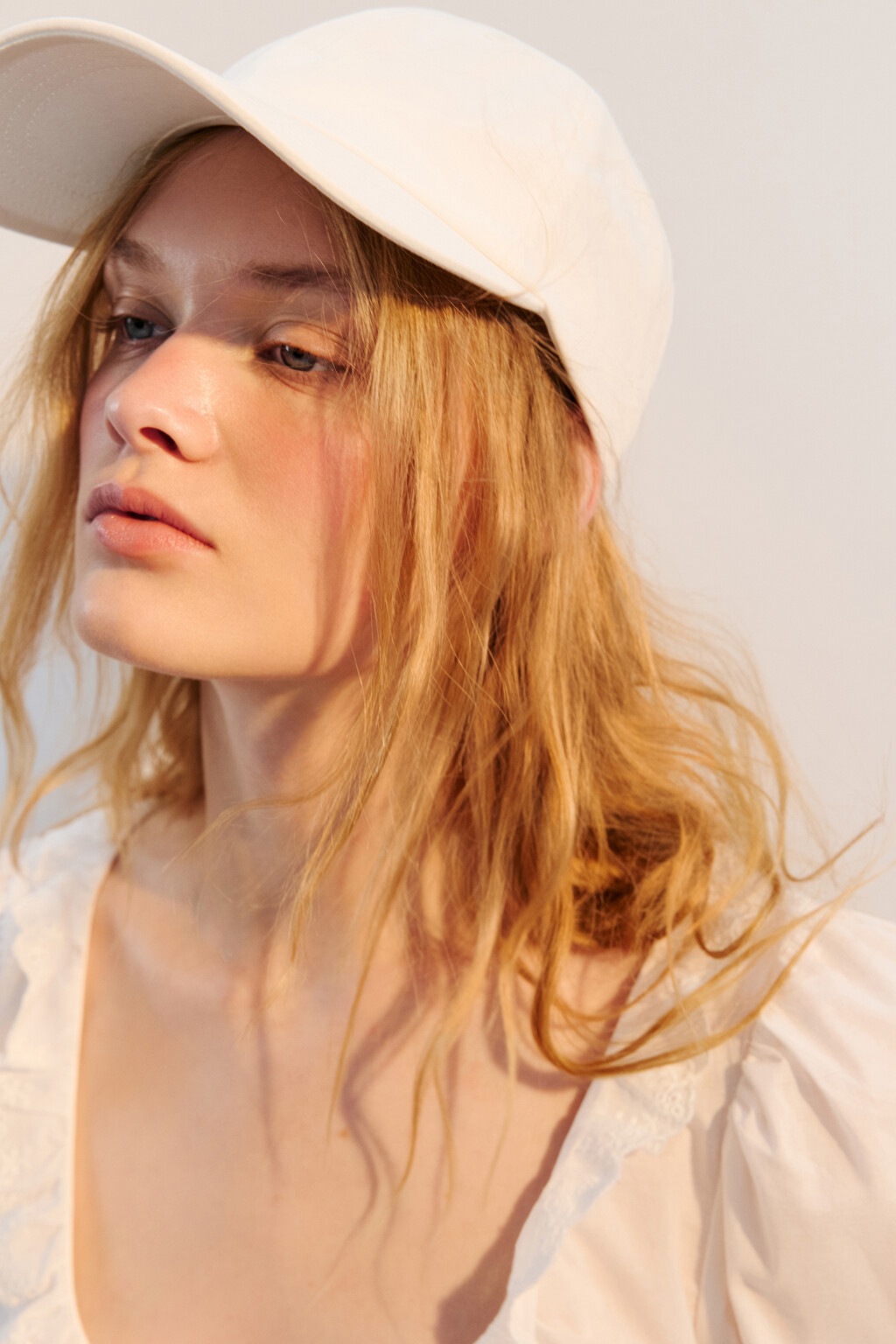 Бейсболка хлопковая базовая - цвет молочный - 1