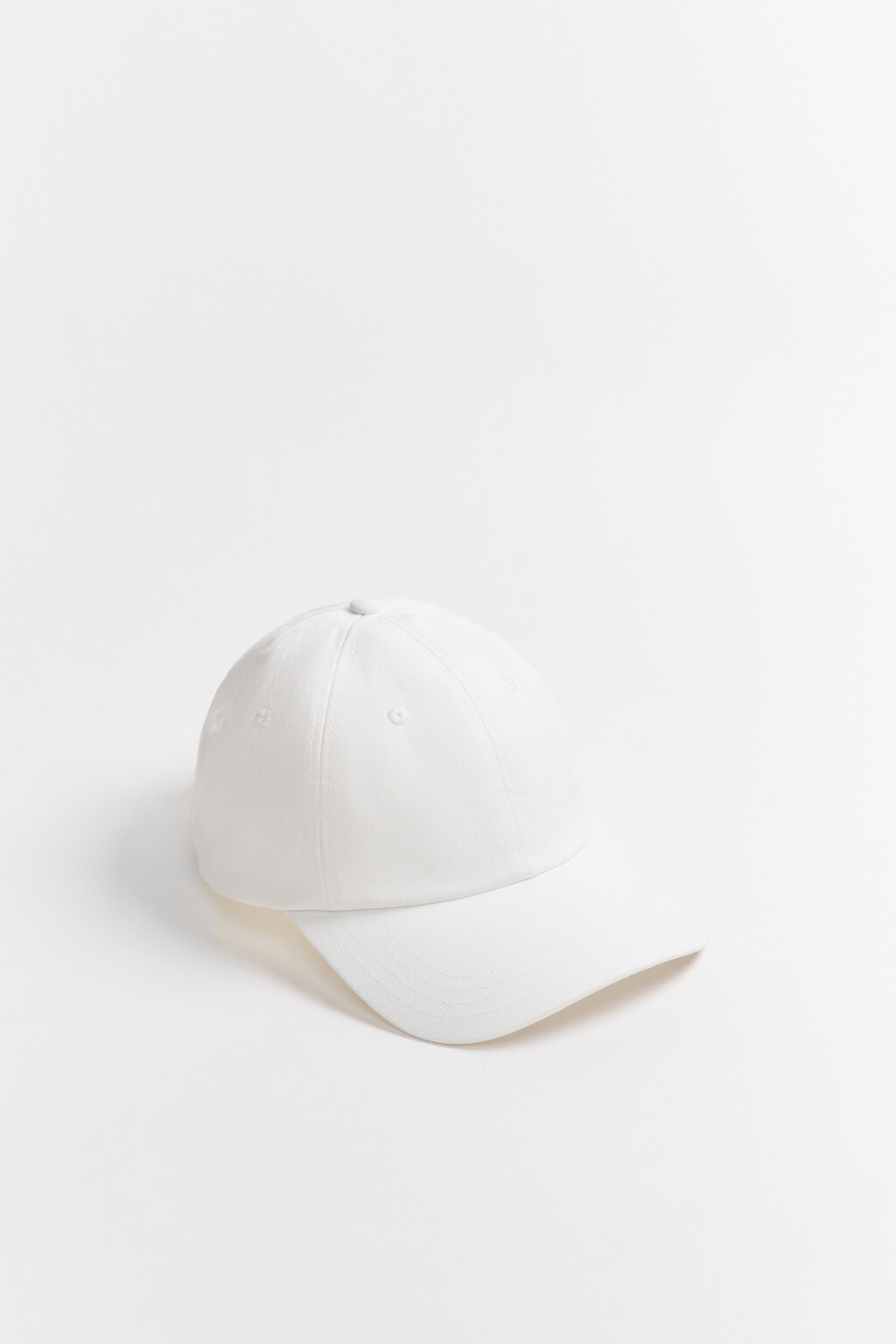 Бейсболка хлопковая базовая - цвет молочный - 4