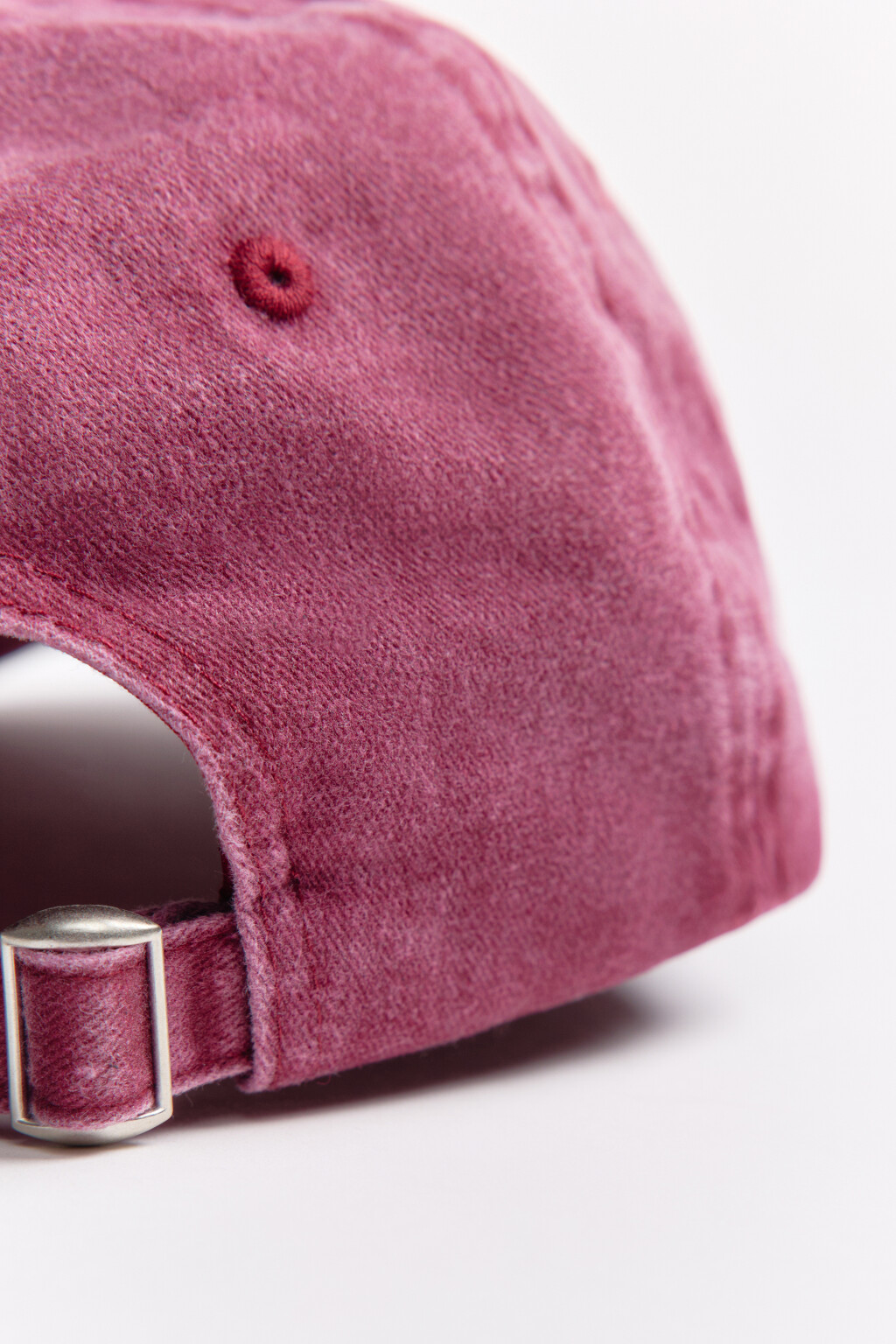 Бейсболка с вареным эффектом и вышивкой - цвет бордовый - 3