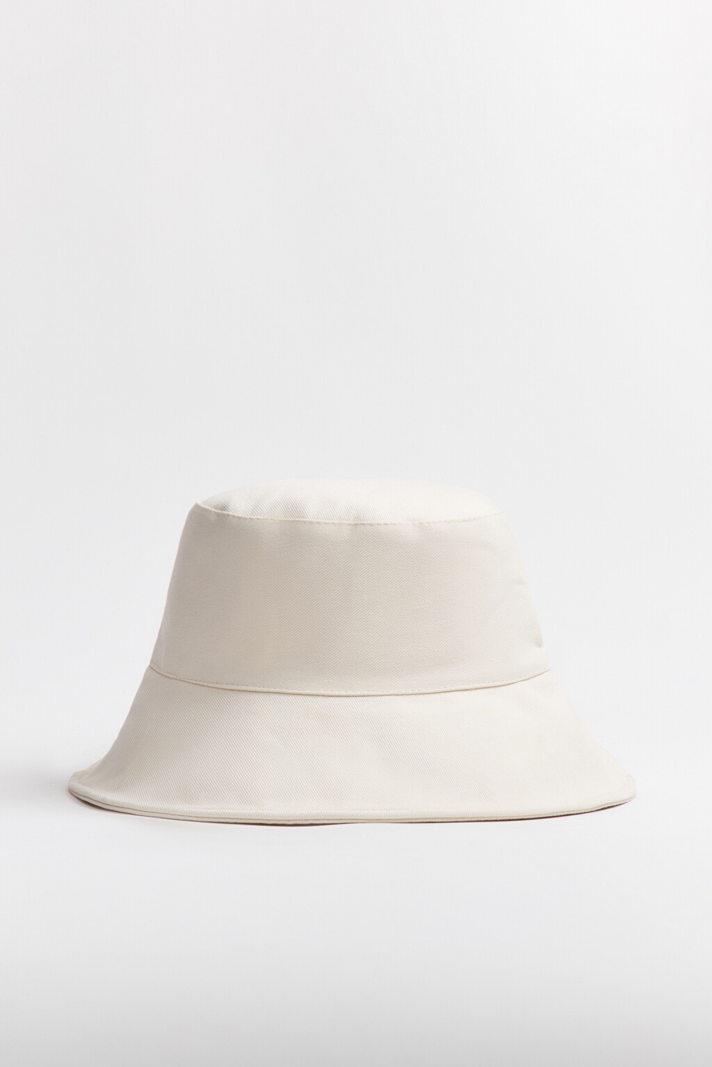 Панама хлопковая с узкими полями - цвет молочный - 3