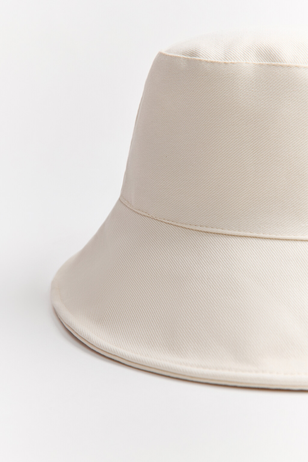 Панама хлопковая с узкими полями - цвет молочный - 4