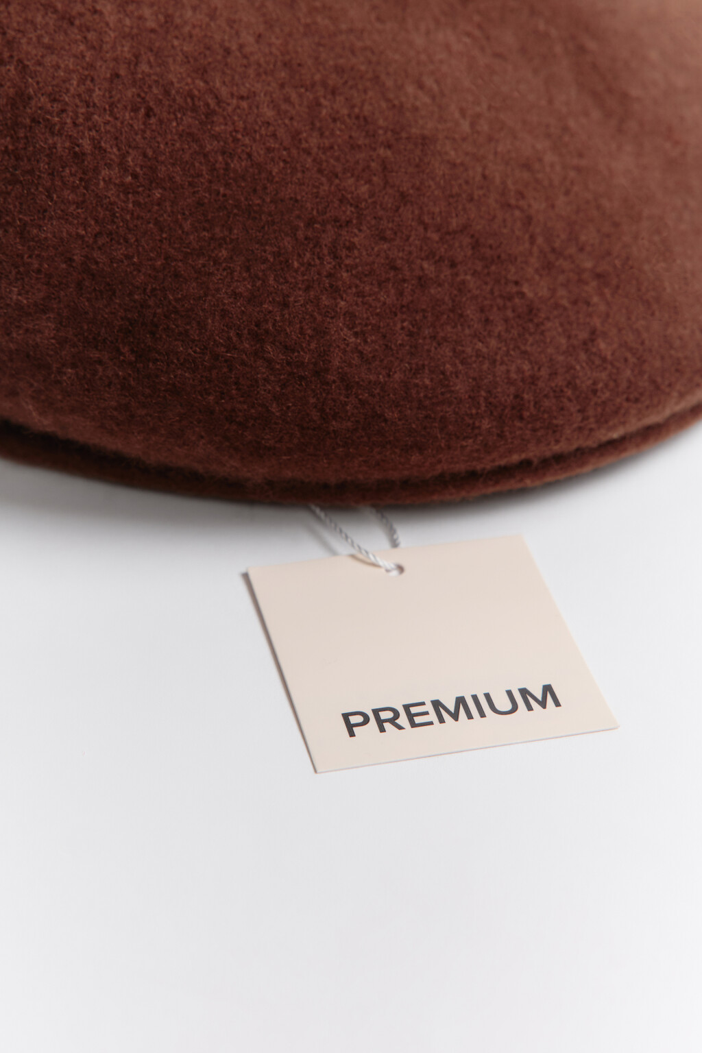 Берет-кепи из натуральной шерсти - цвет коричневый - 6