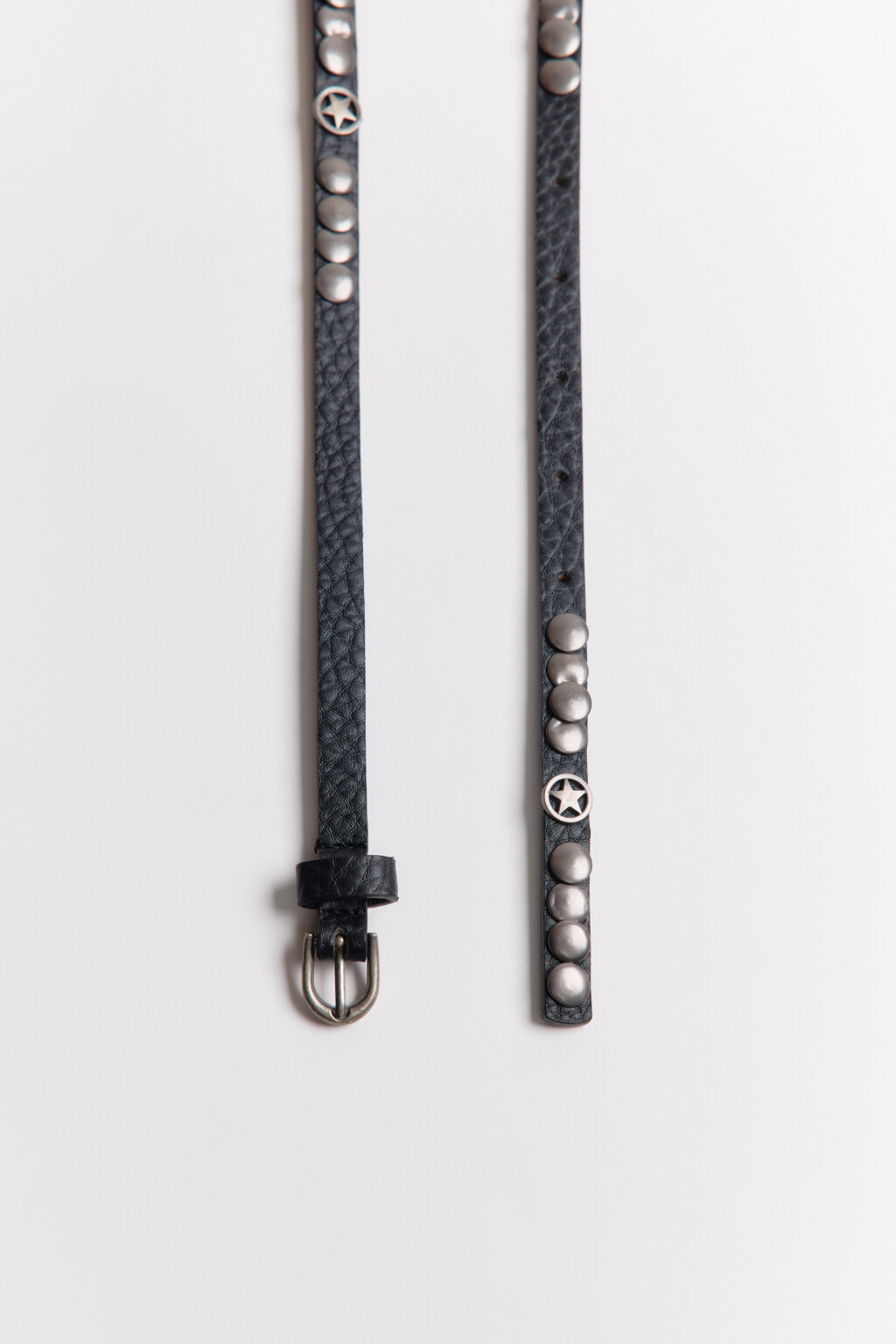 Ремень с металлическим декором - цвет черный - 5