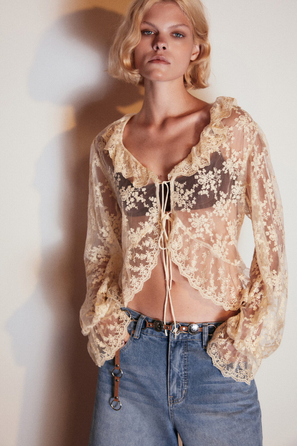 Пояс декоративный на талию - цвет серый - 9