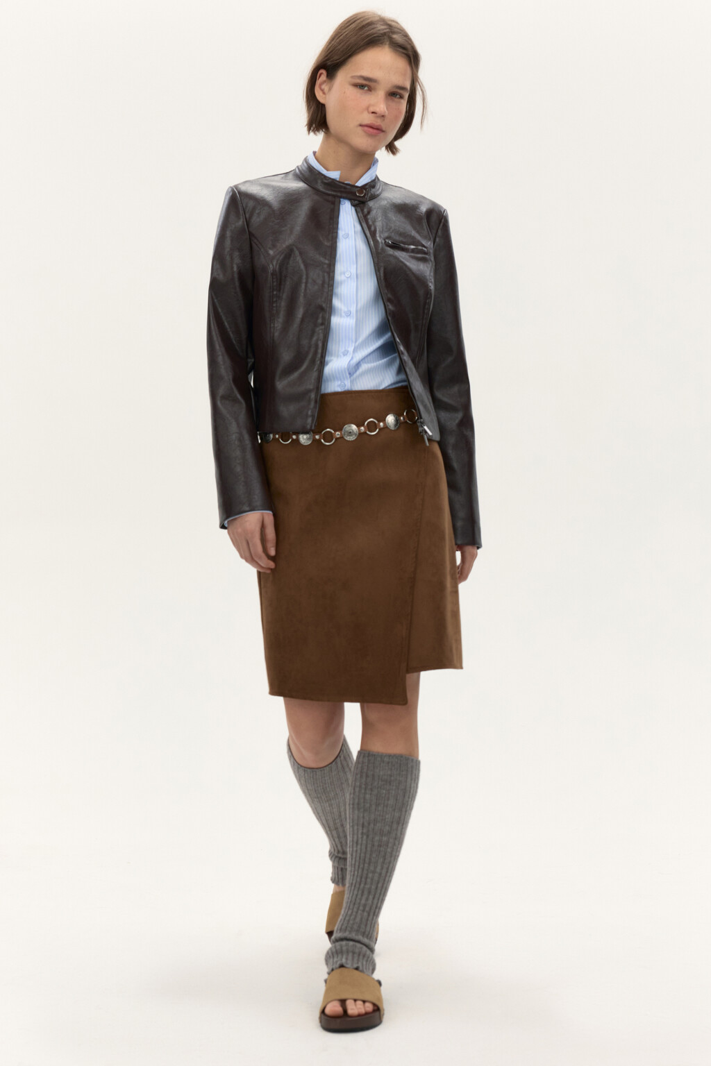 Пояс декоративный на талию - цвет серый - 4